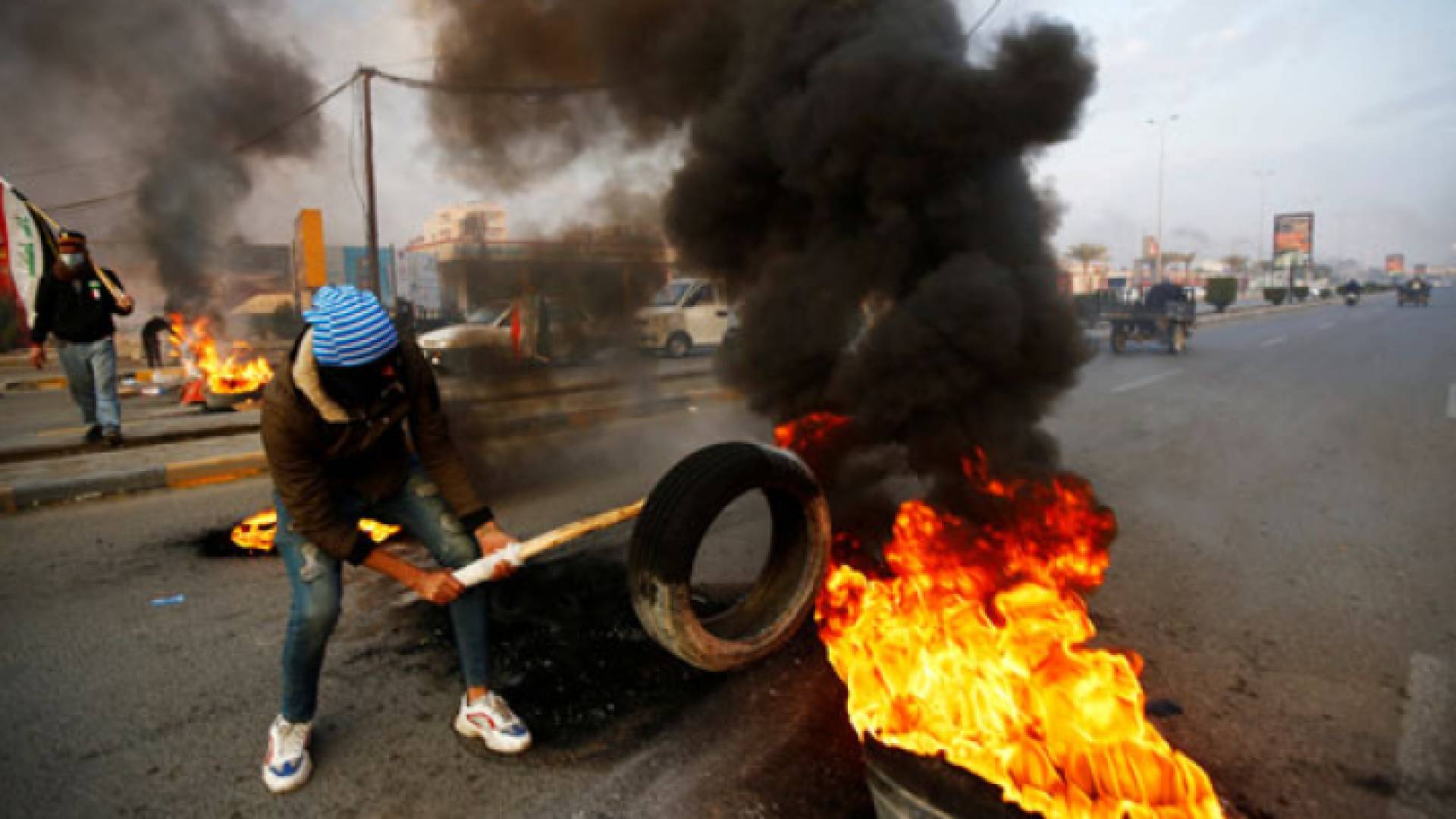 الصورة من الاحتجاجات