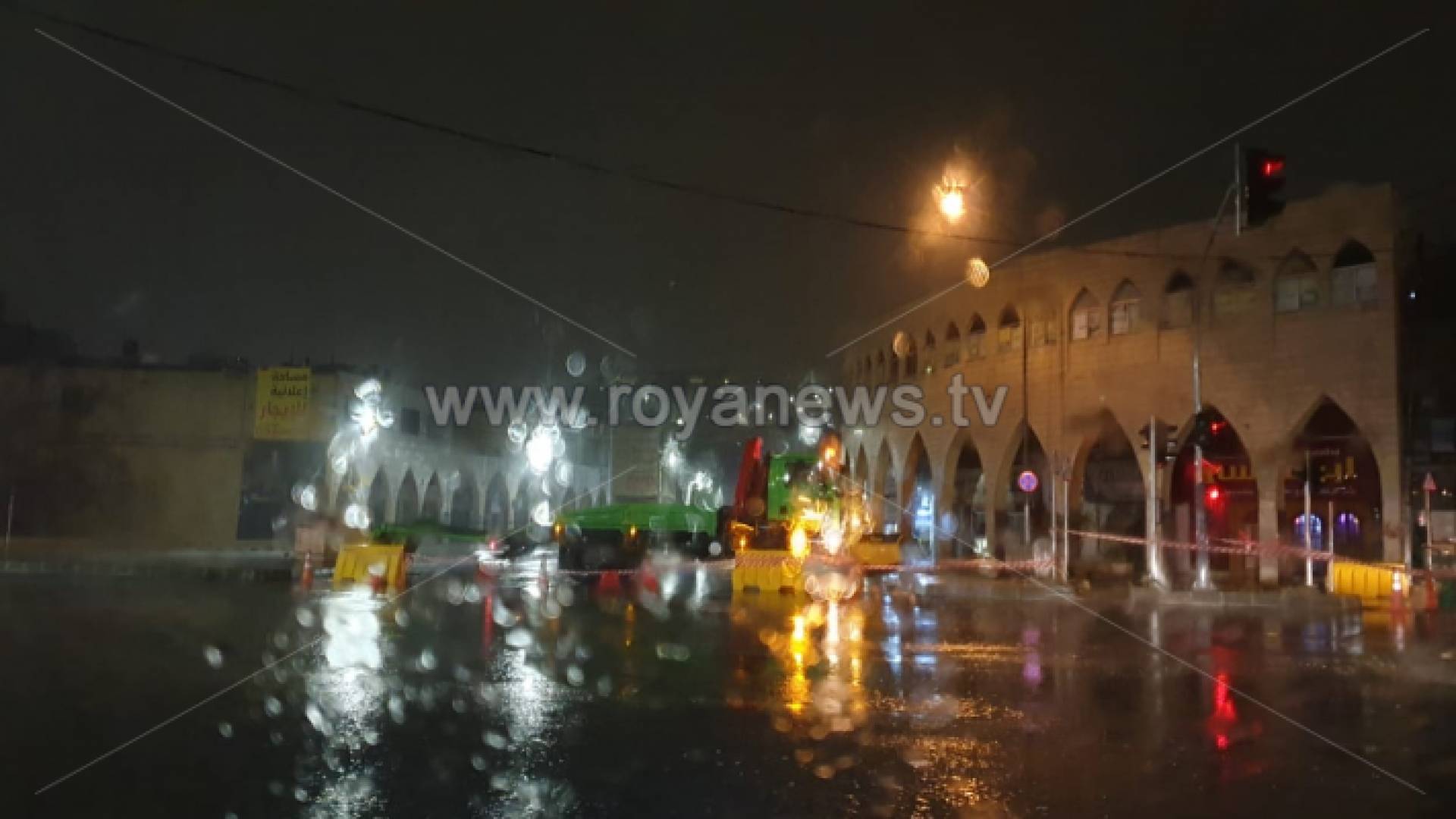 من الامطار في وسط البلد بعمان