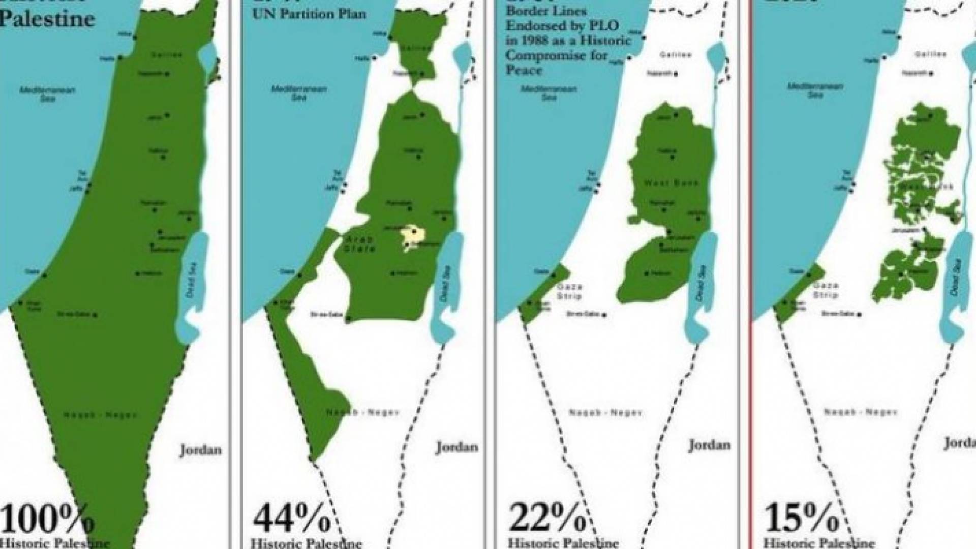 خريطة فلسطين