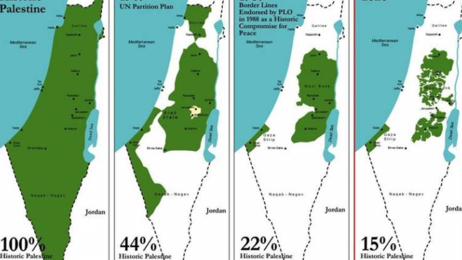 خريطة فلسطين