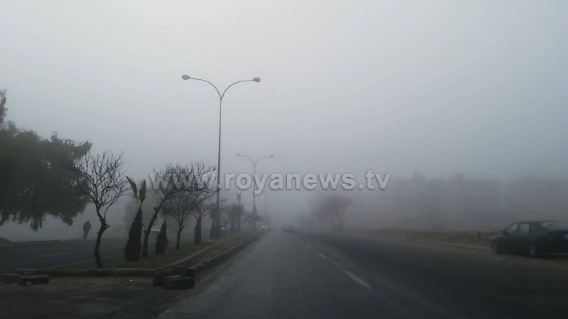 الضباب في العاصمة عمان