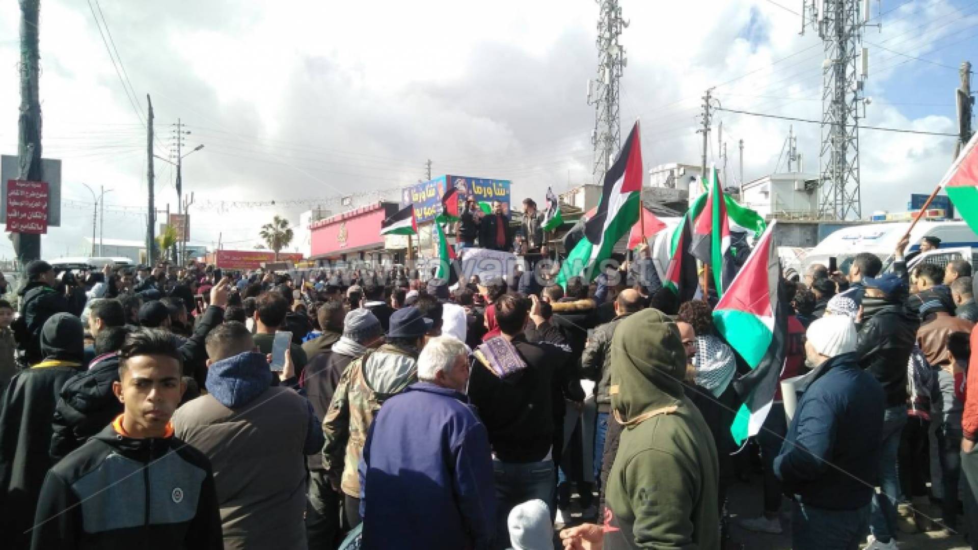 مسيرة في الرصيفة ضد صفقة القرن