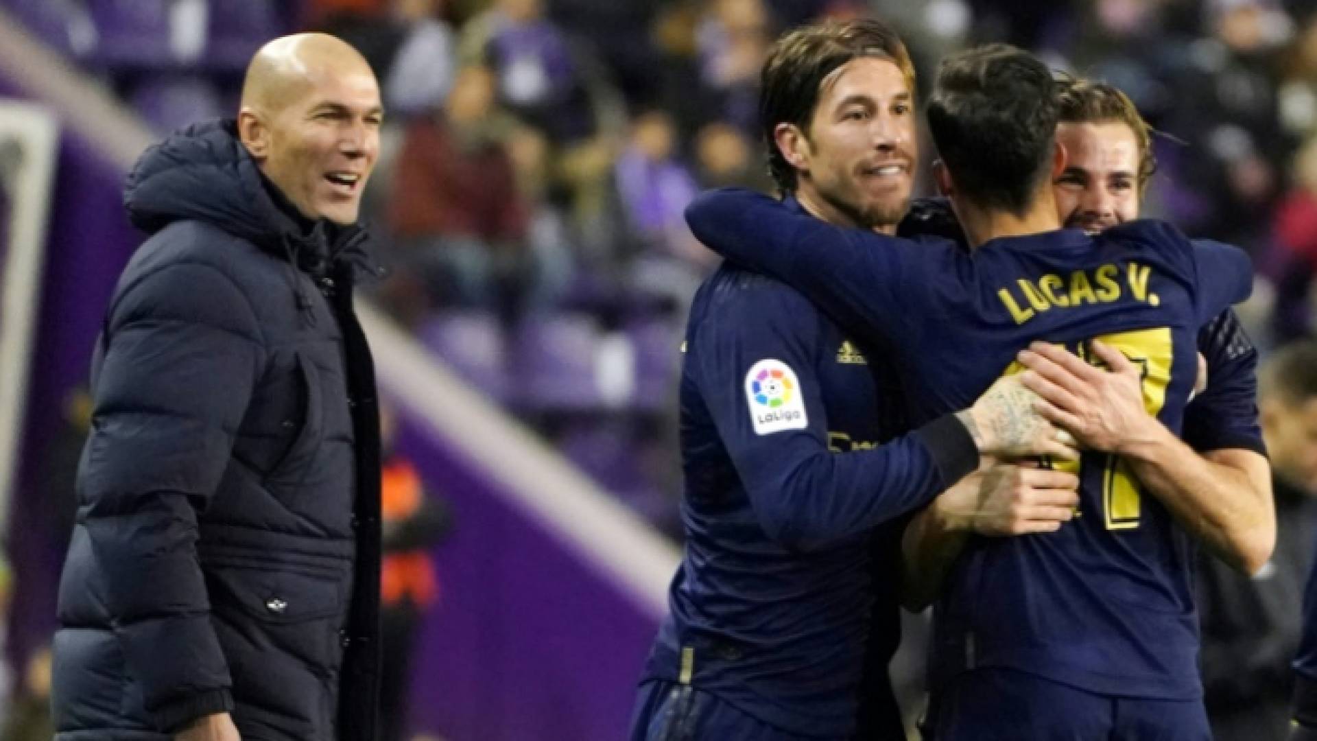 لاعبو مدريد وزيدان