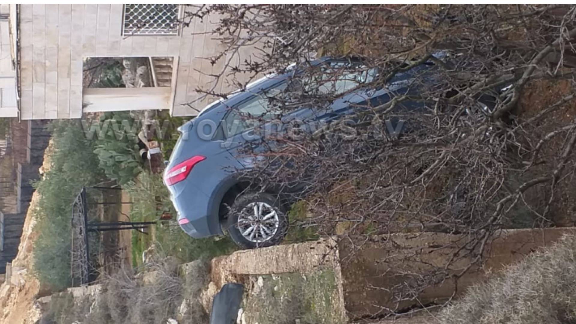 انزلاق سيارة في مرج الحمام