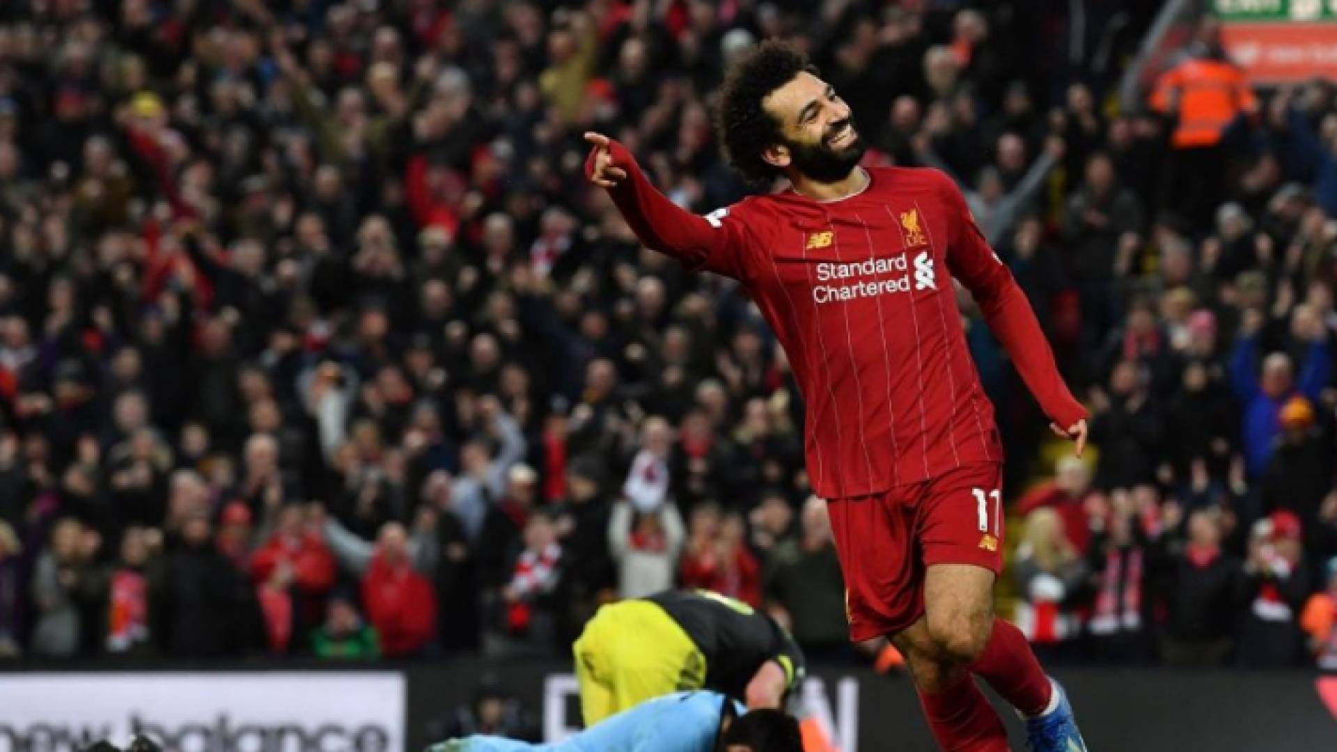 صلاح يقود ليفربول لمعادلة رقم مانشستر سيتي