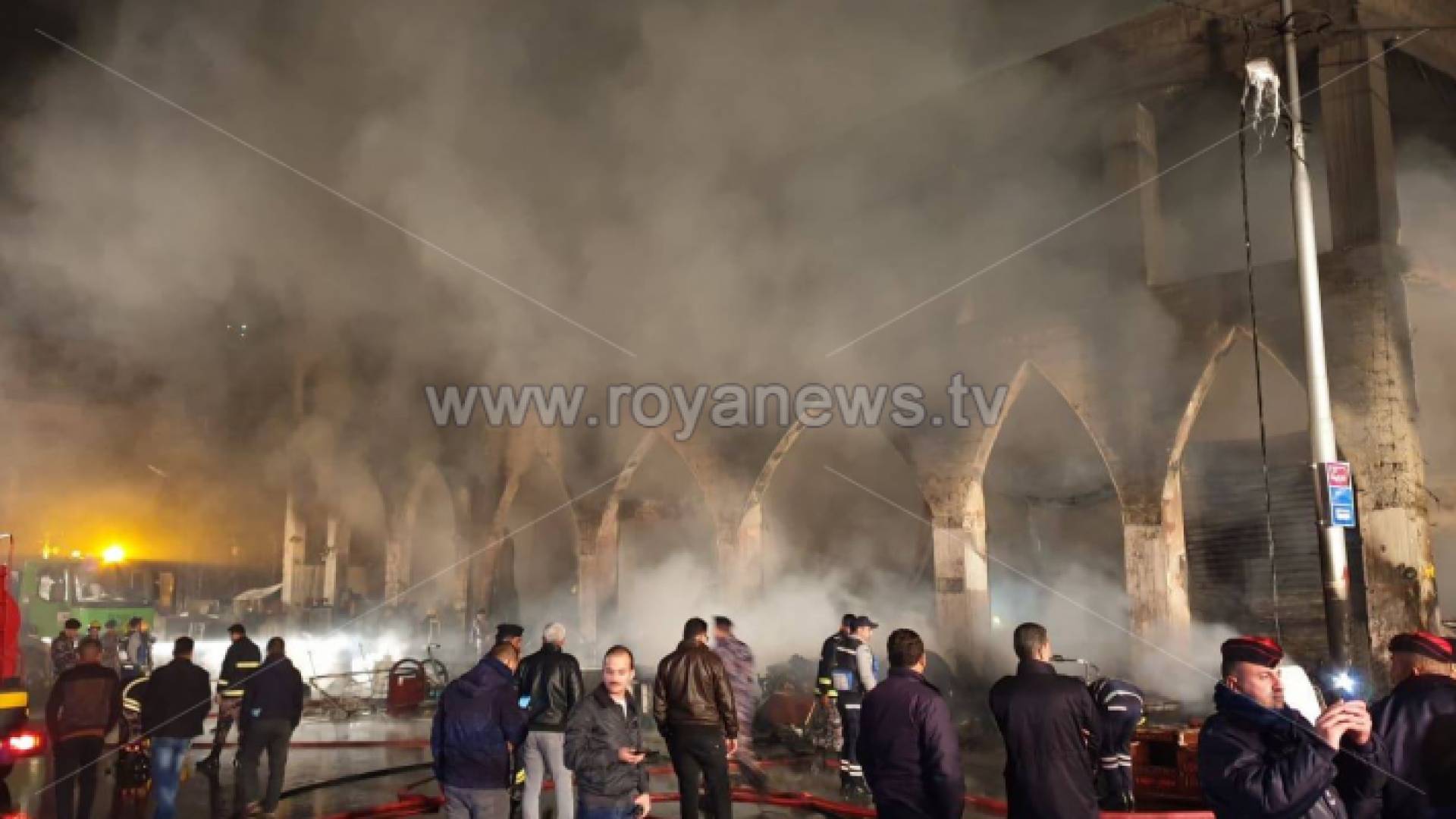 صورة من موقع الحريق