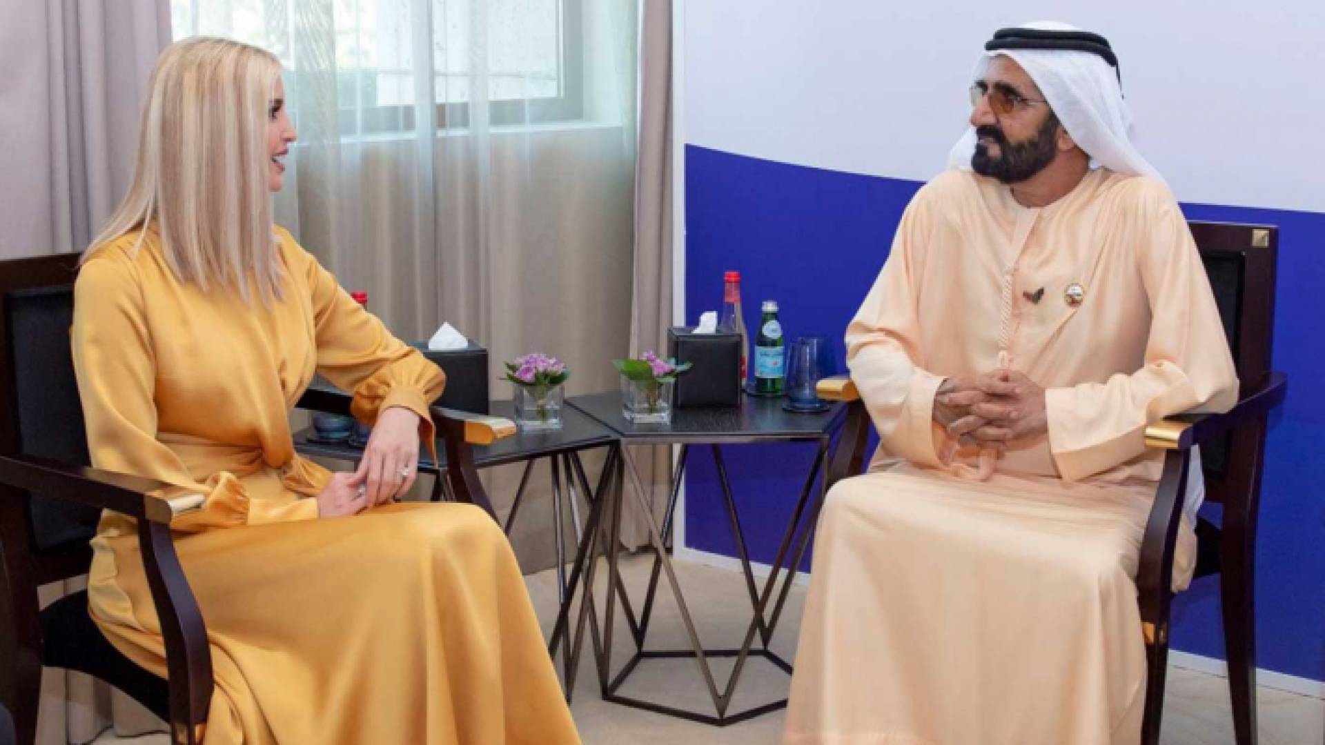 محمد بن راشد يستقبل مستشارة الرئيس الأمريكي