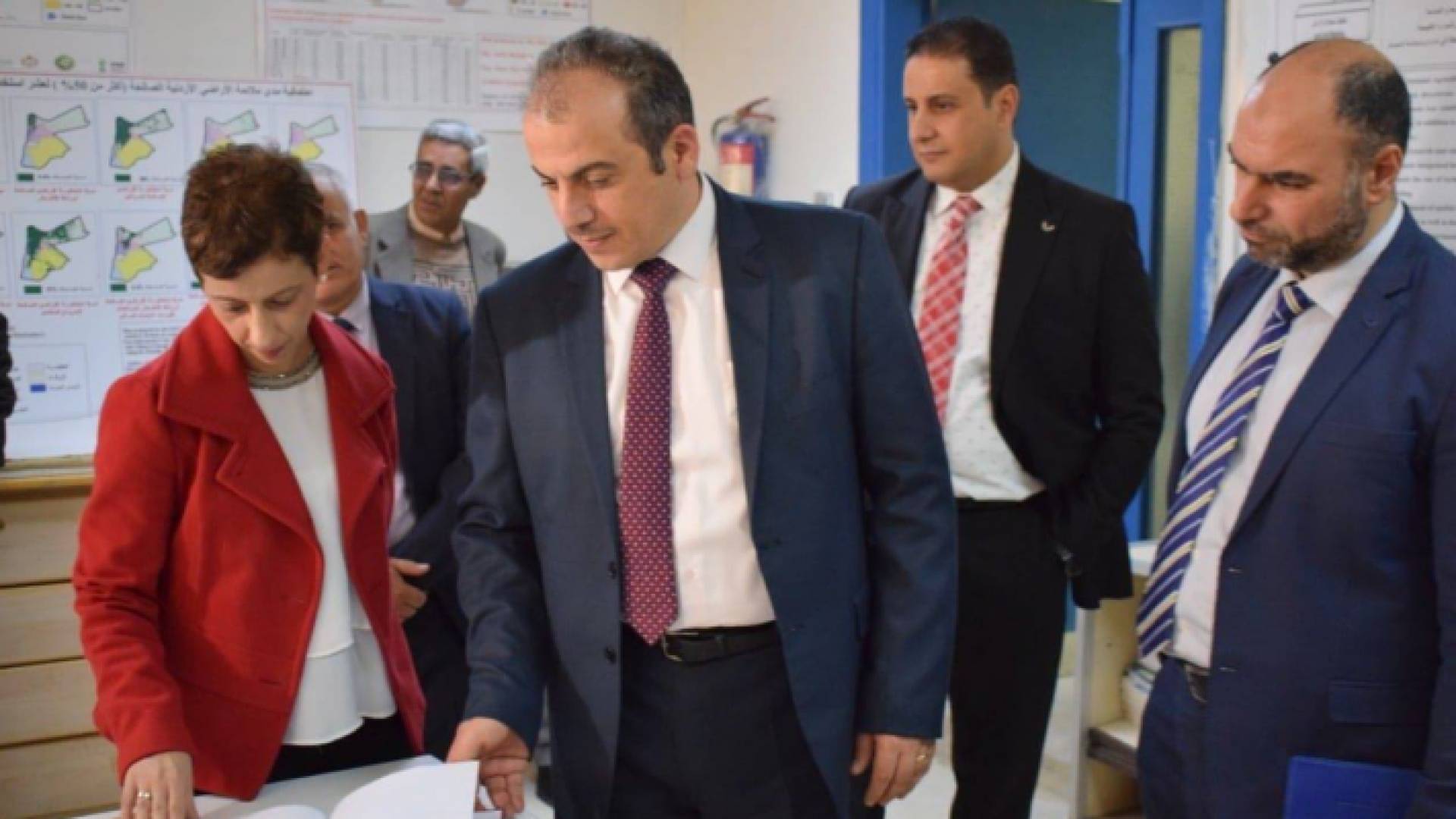 رئيسة بعثة الإتحاد الأوروبي السيدة ماريا هادجيثودوسيو تزور المركز الوطني للبحوث الزراعية