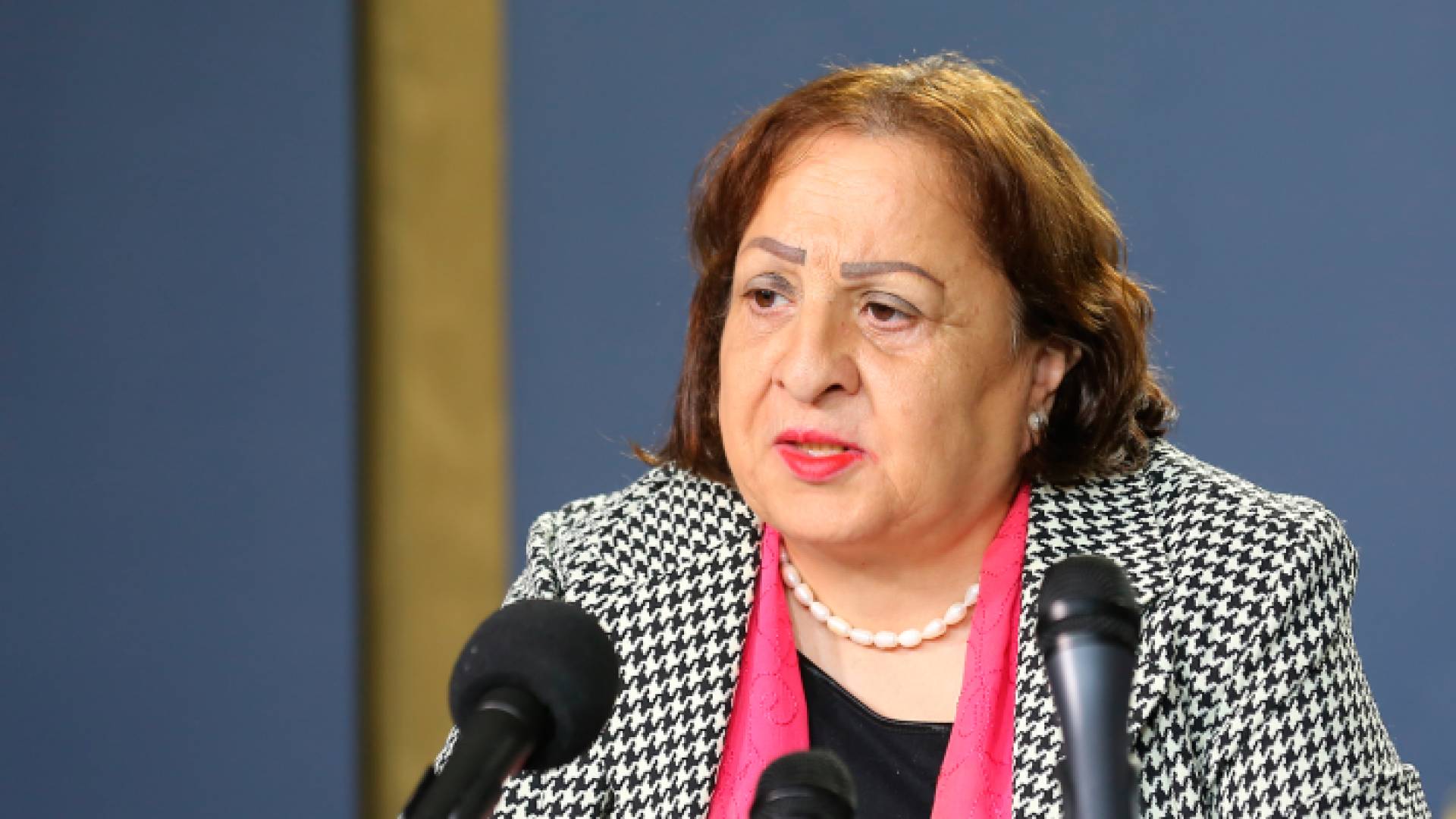 وزيرة الصحة الفلسطينية