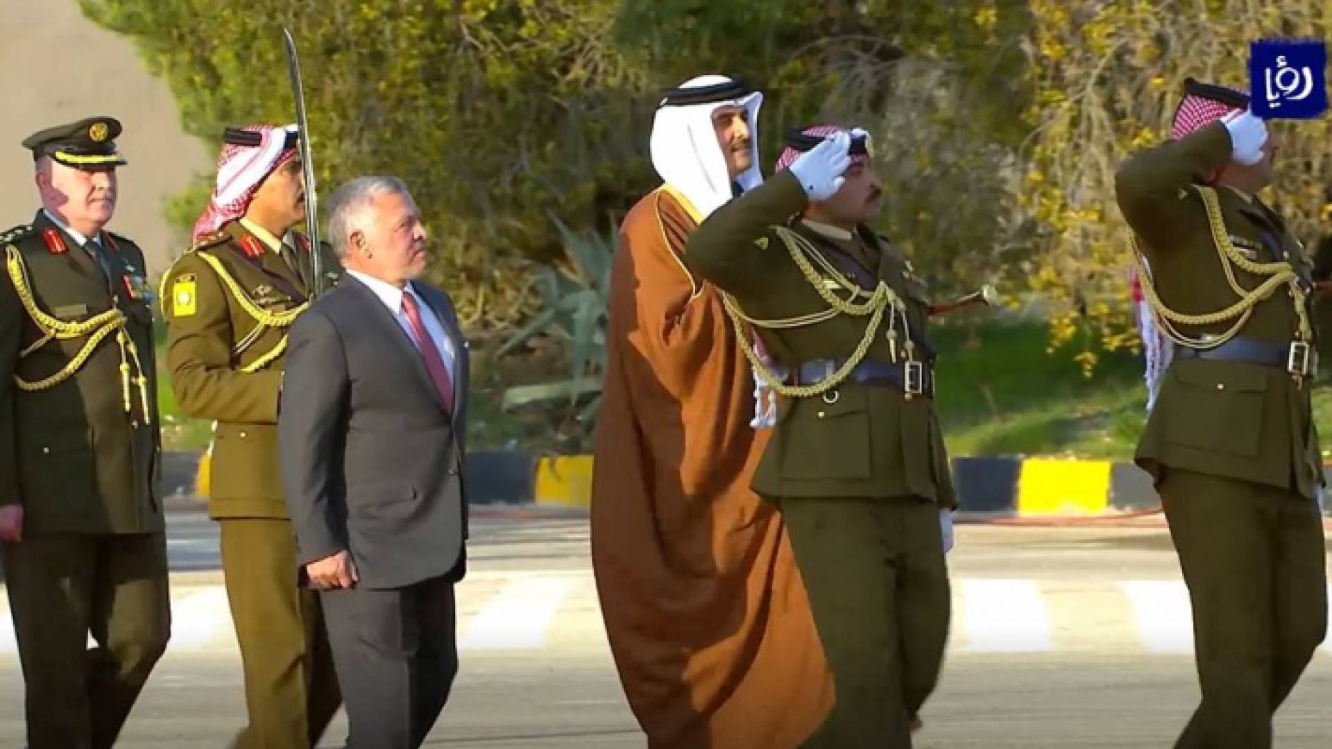 من زيارة أمير قطر للأردن