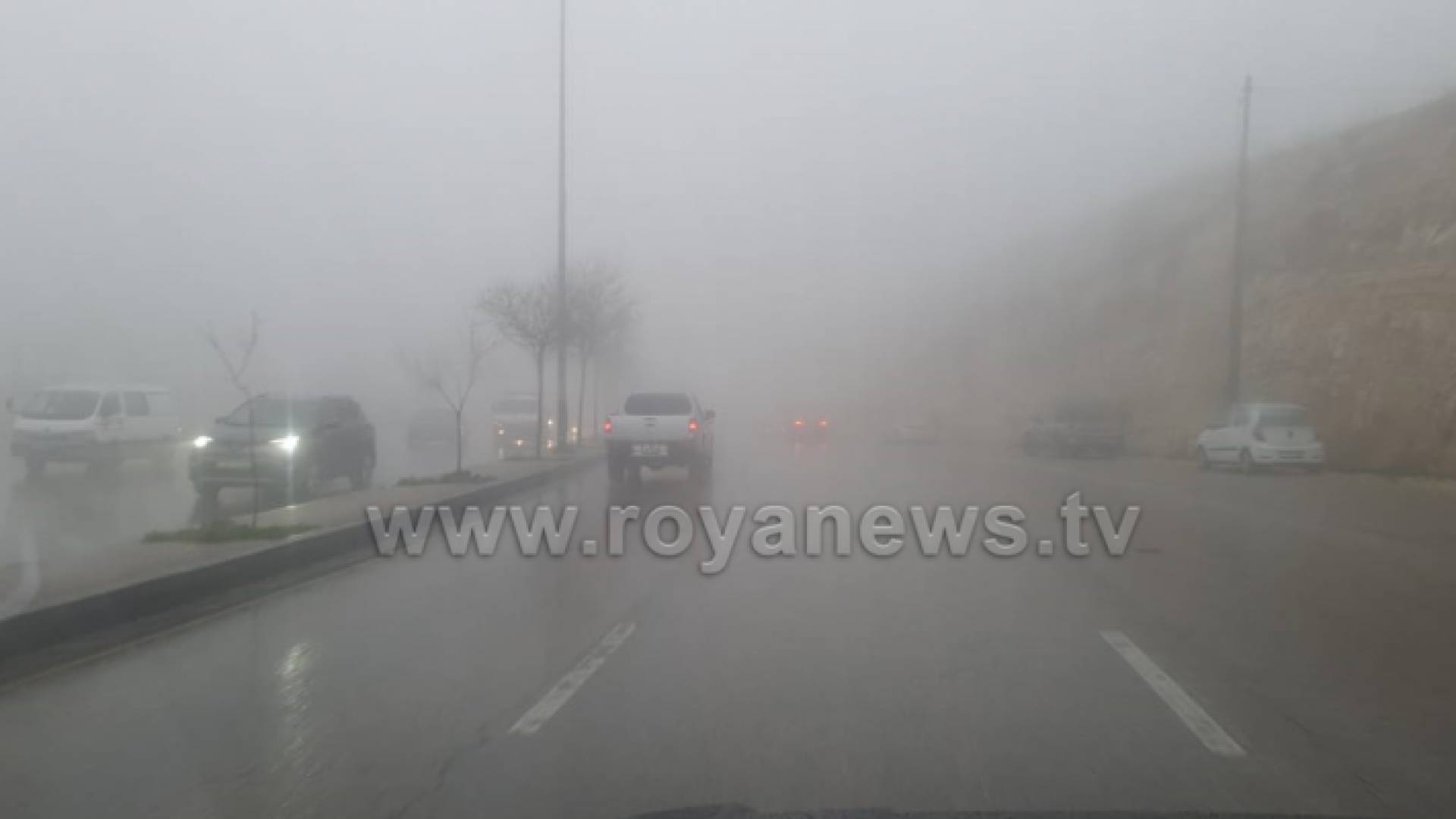 صورة للامطار في العاصمة عمان