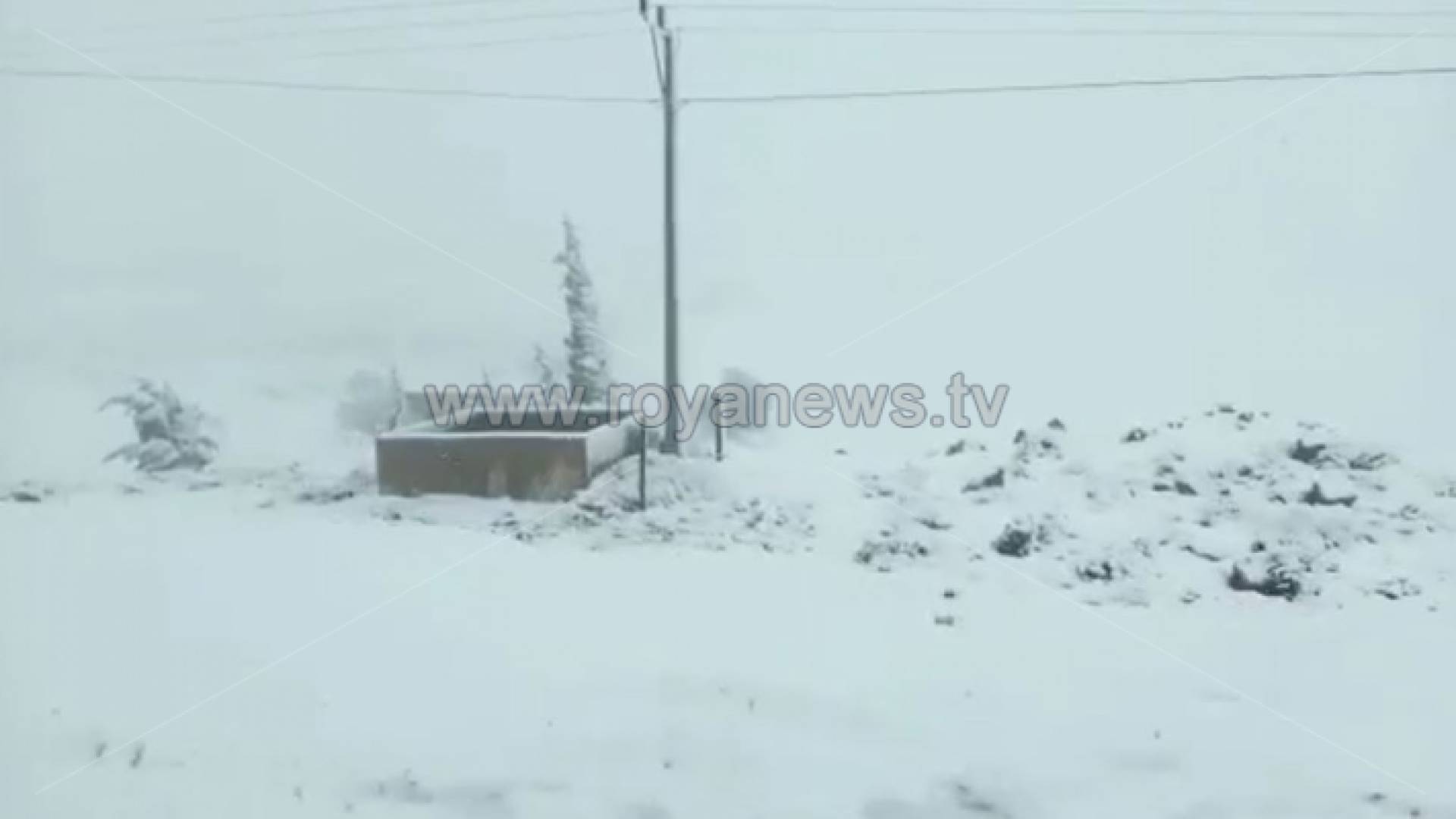 الثلوج في لواء البترا