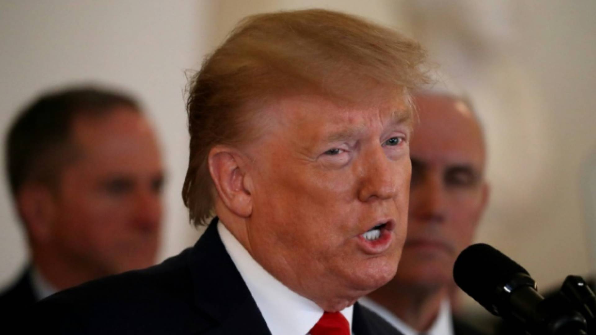 الرئيس الأميركي دونالد ترمب متحدثا في البيت الأبيض