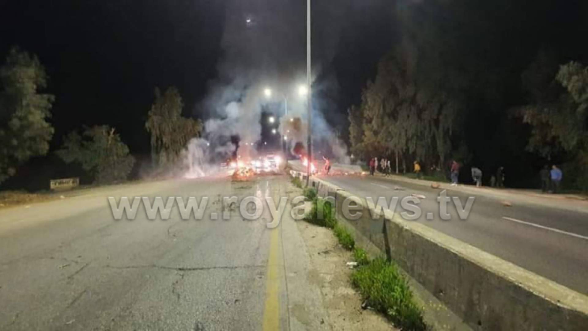 صورة من طريق اربد - عمان