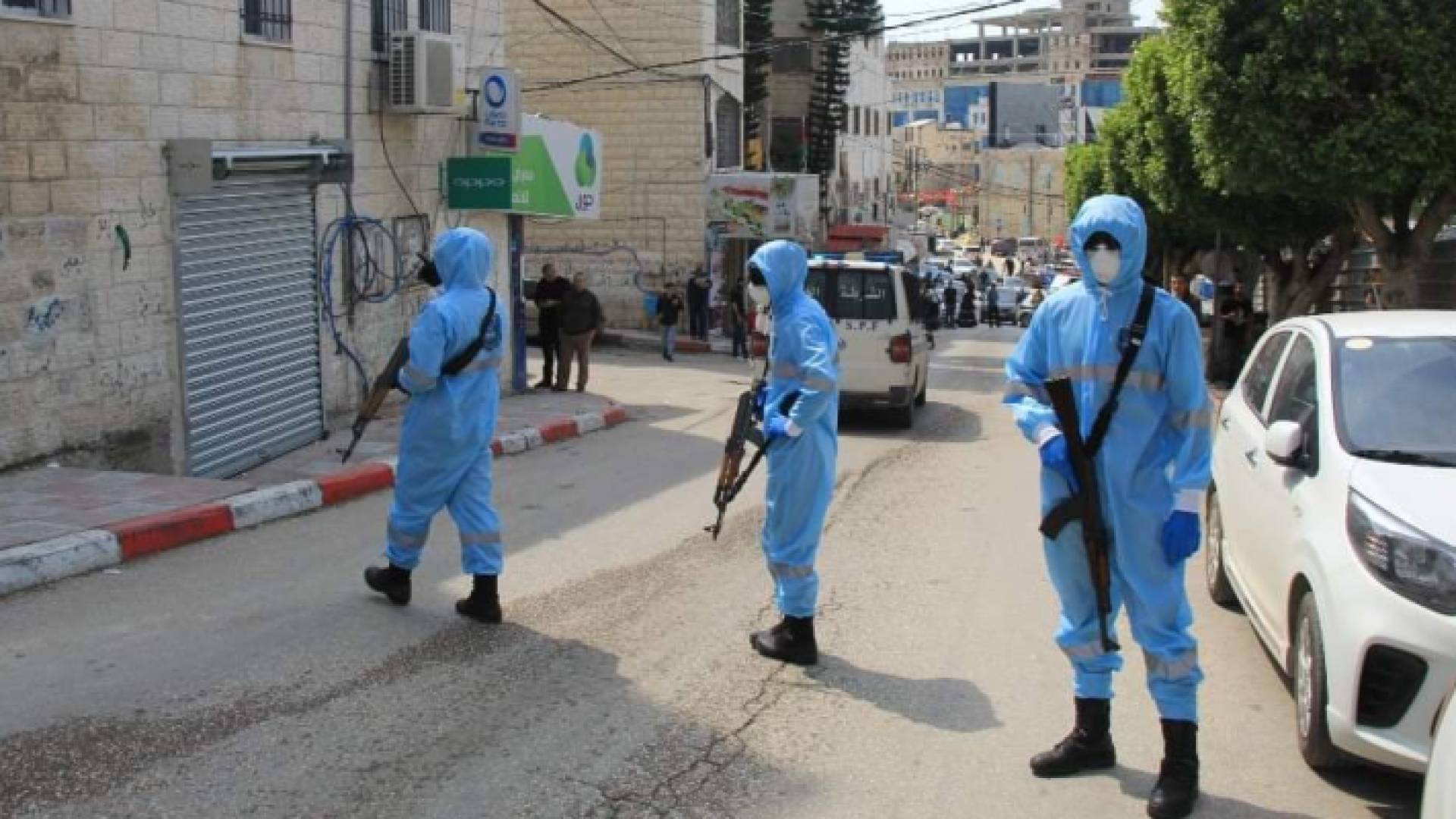 حماية أمنية بمكان حجر المصاب الثاني بكورونا في طولكرم