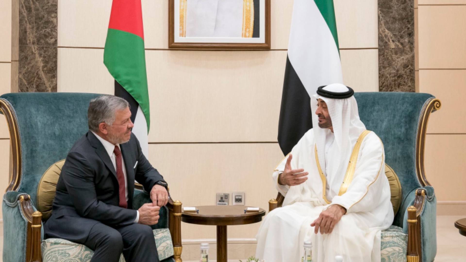 جلالة الملك عبدالله الثاني وسمو الشيخ محمد بن زايد آل نهيان - ارشيفية