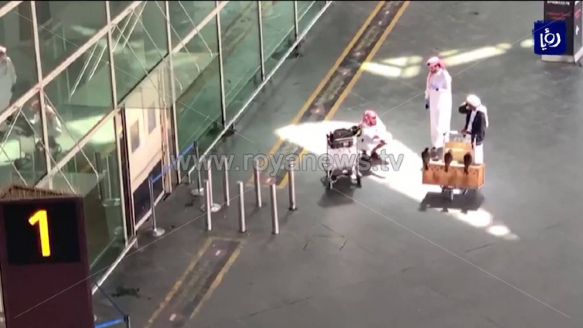 الصورة من مطار الملكة علياء