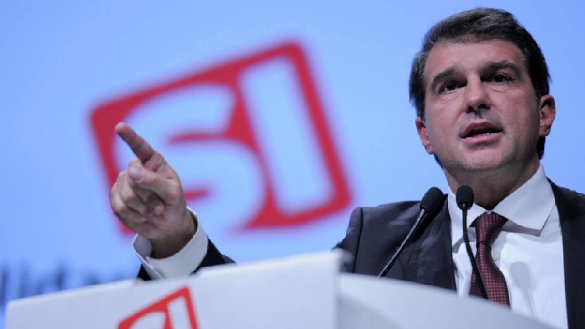 الرئيس السابق لنادي برشلونة جوان لابورتا في 26 تشرين الثاني