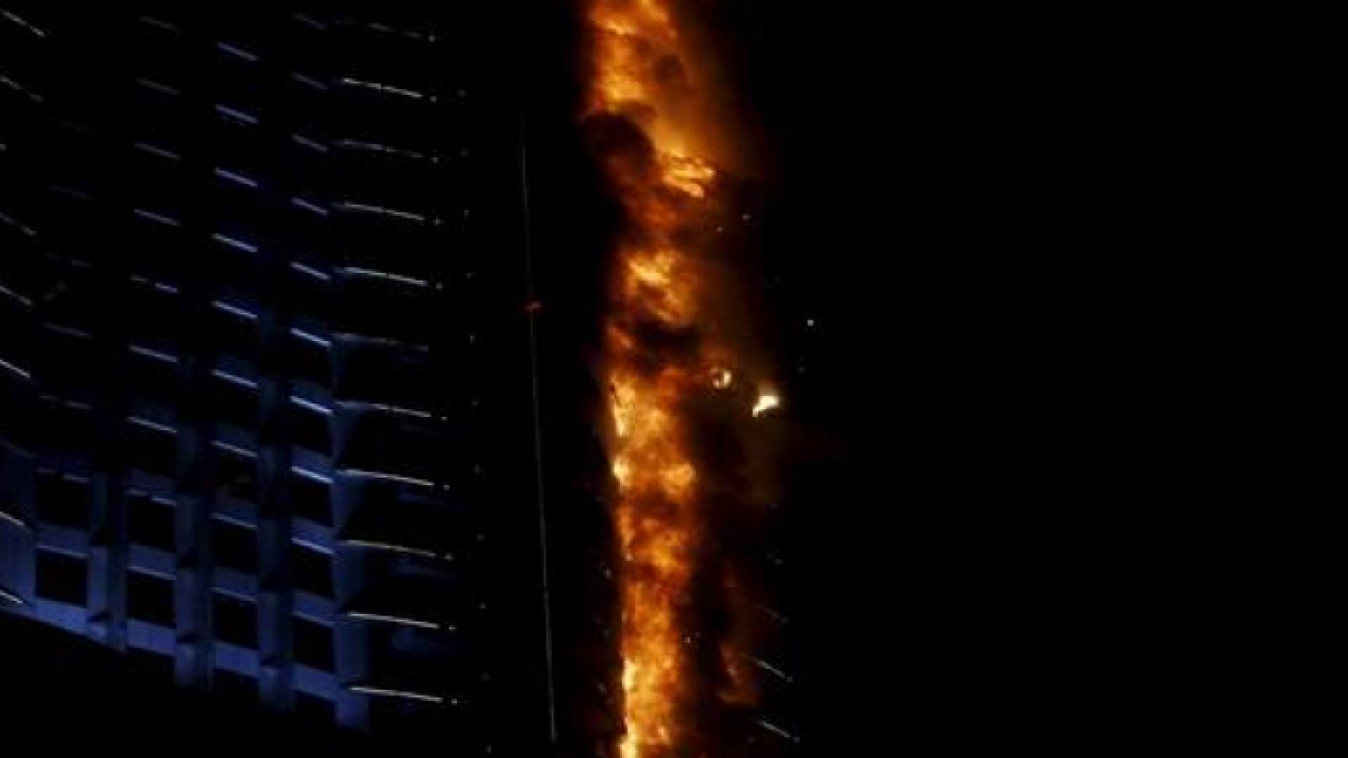 حريق برج النهدة السكني بالإمارات