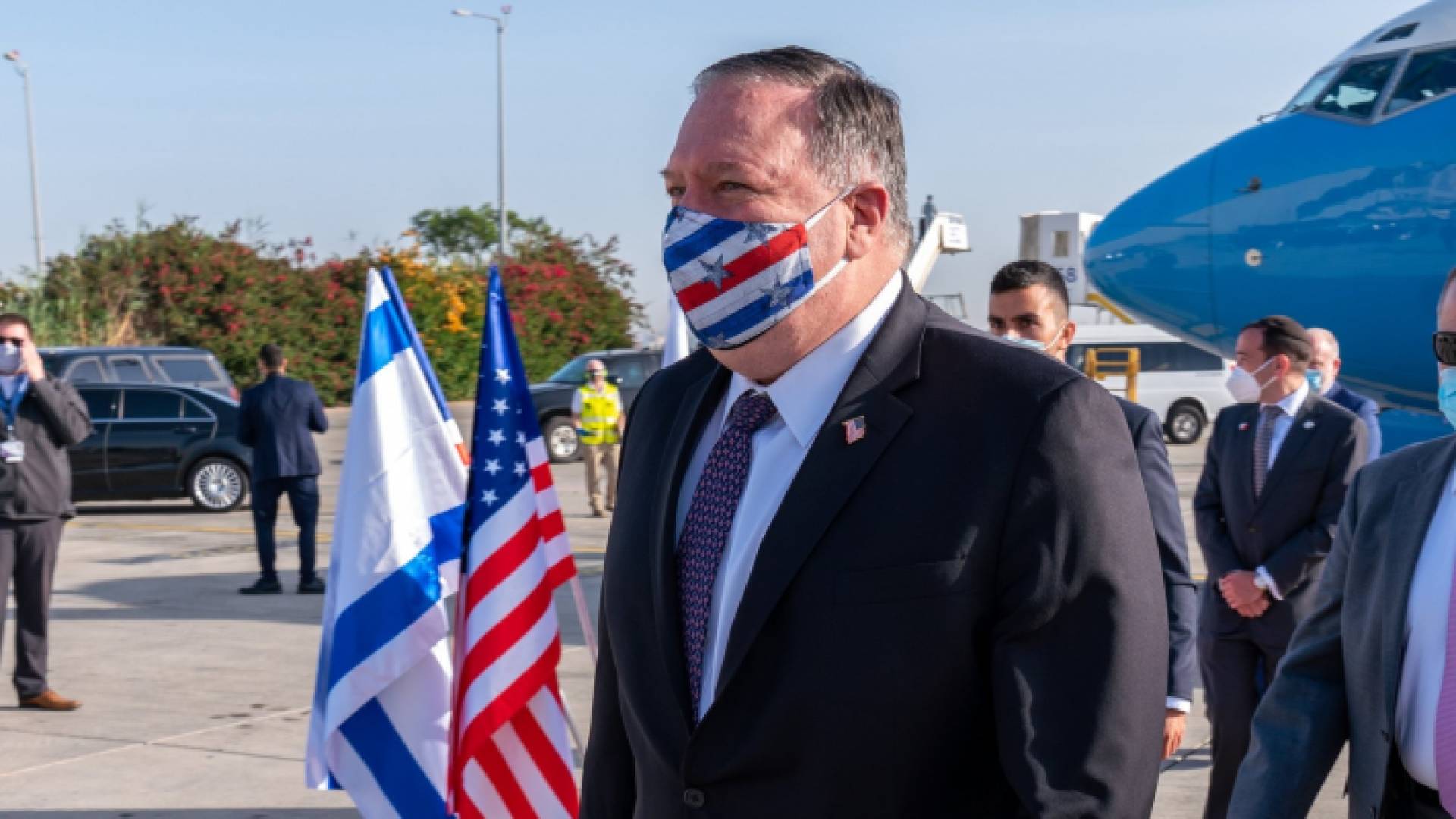 وزير الخارجية الأمريكي مايك بومبيو يصل إلى تل أبيب