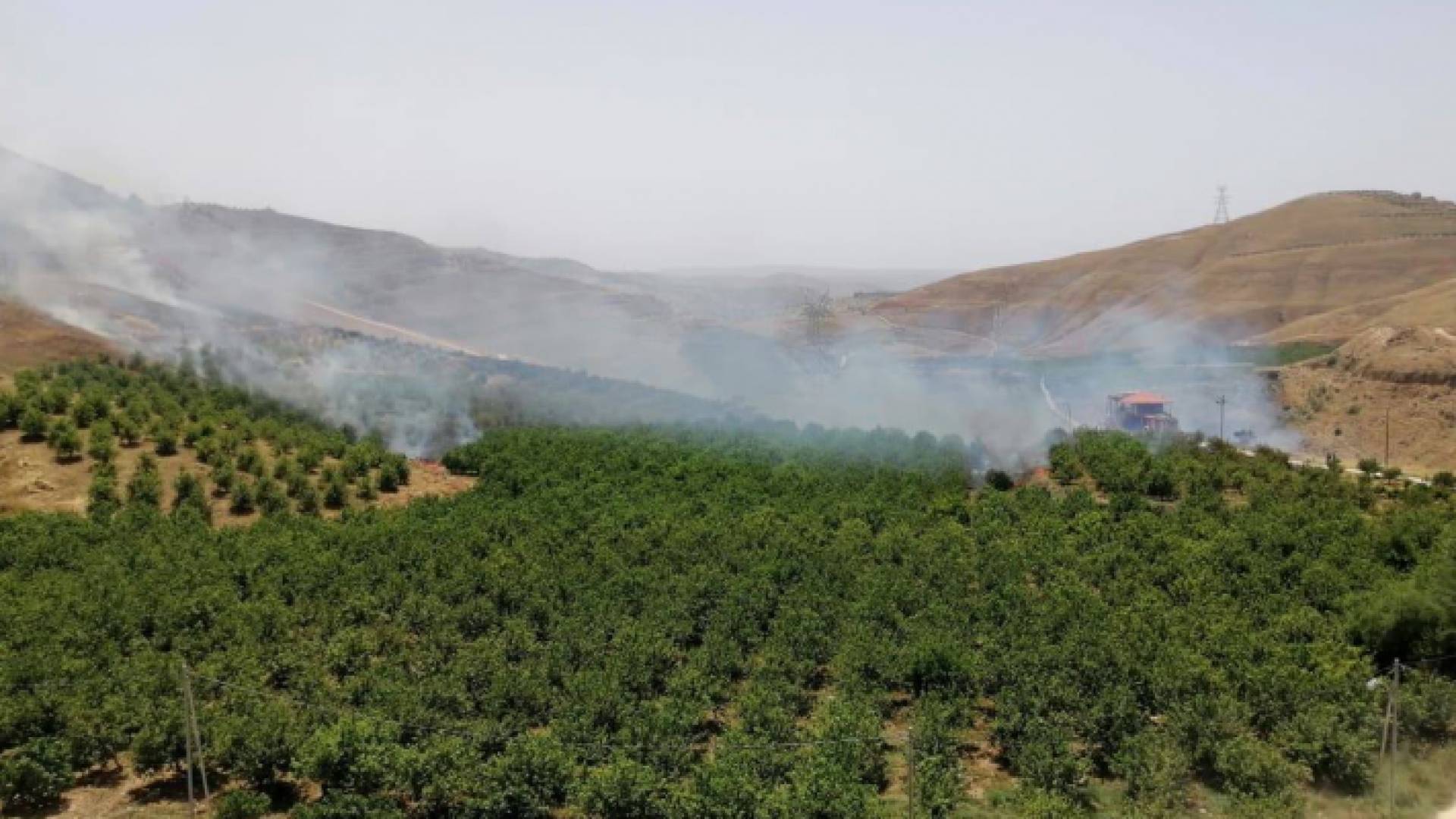 منطقة وقوع الحريق