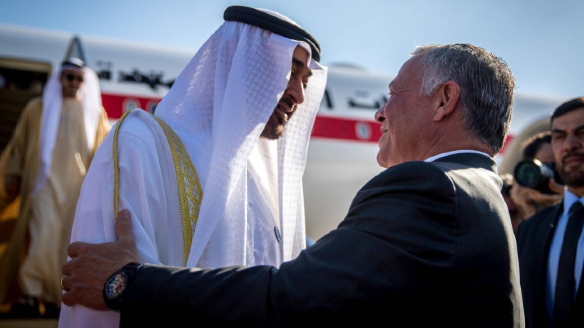جلالة الملك عبدالله الثاني وولي عهد ابو ظبي - ارشيفية