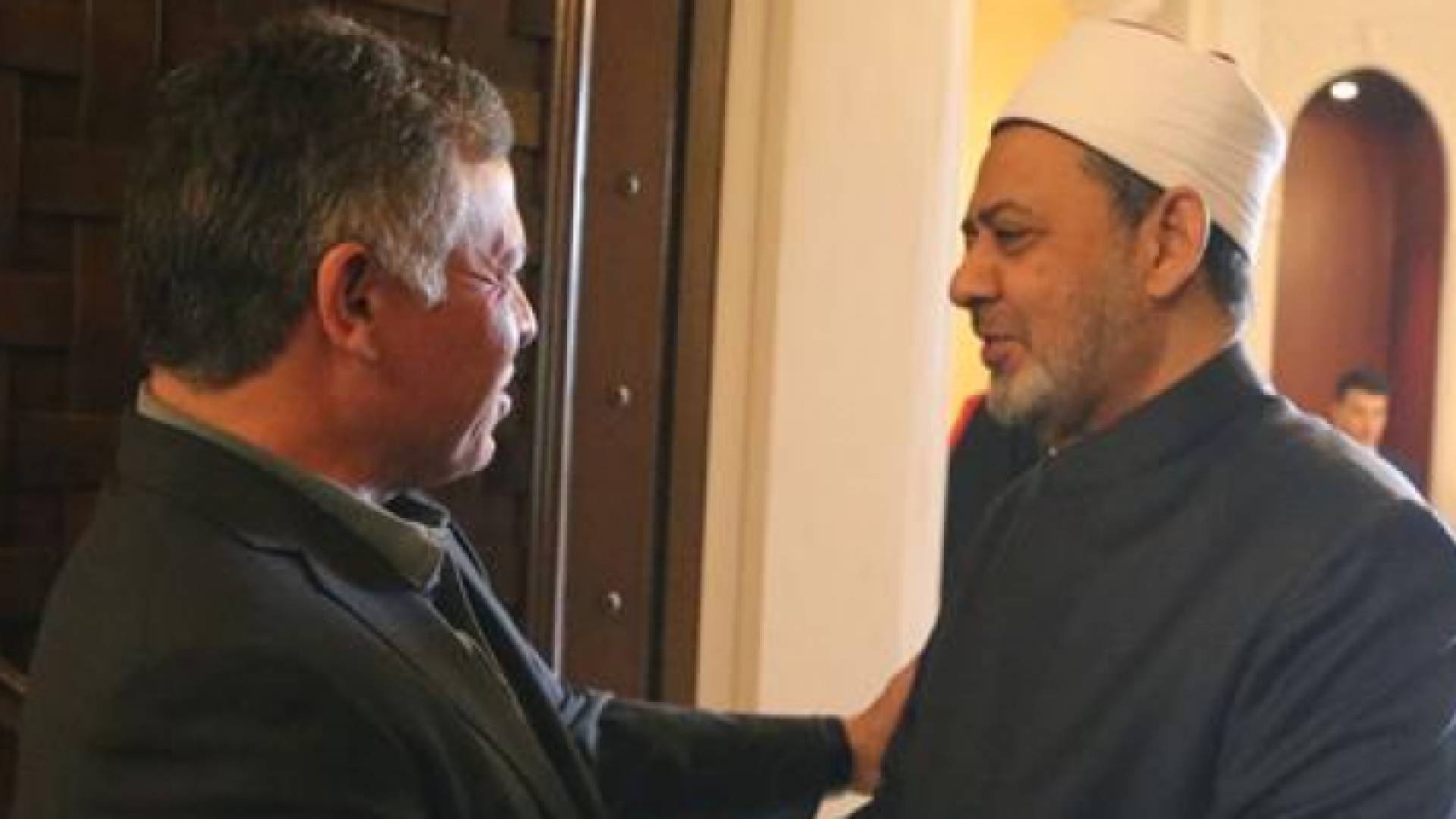 جلالة الملك عبدالله الثاني وشيخ الازهر - ارشيفية