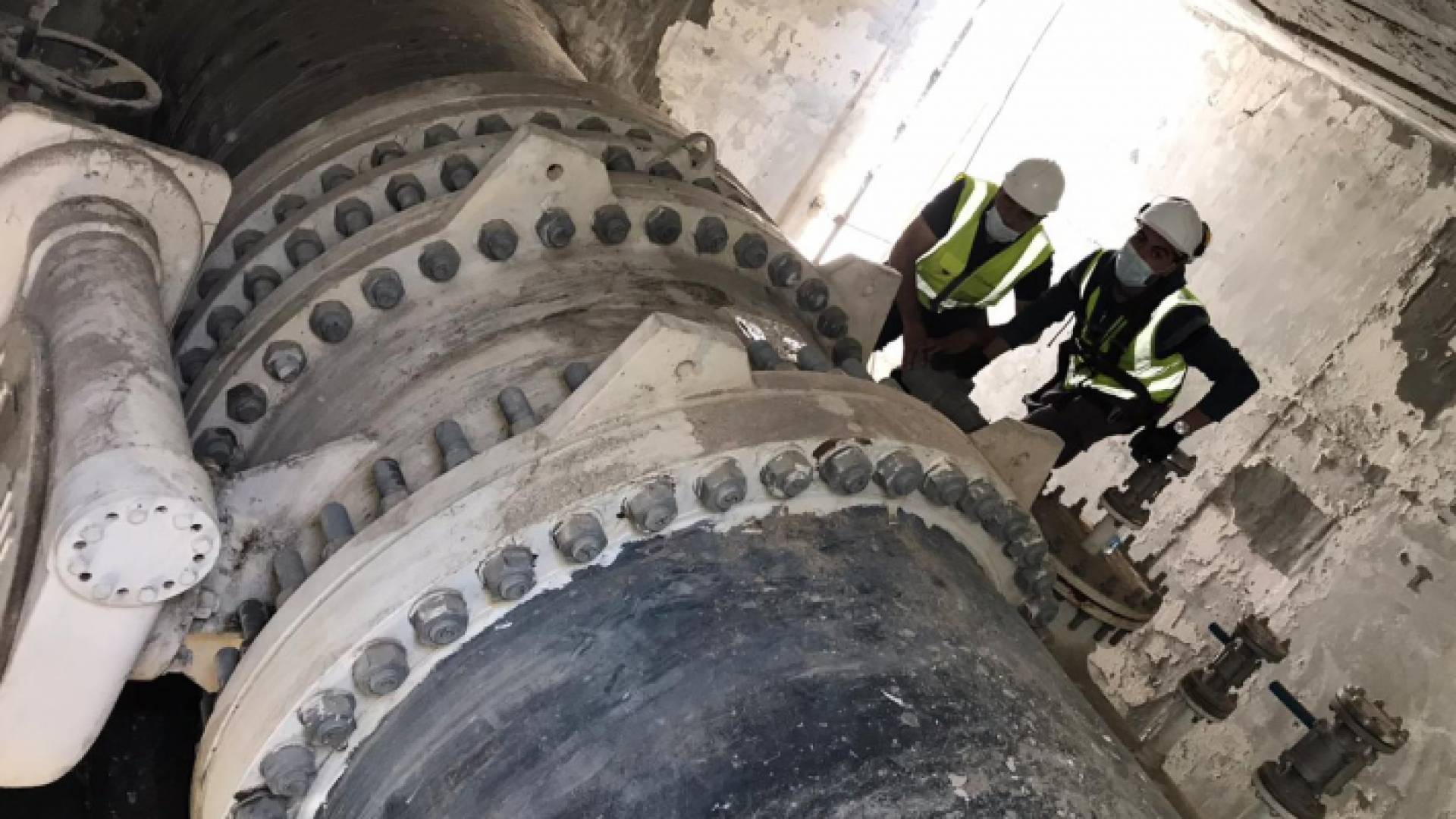 خلال عمليات اصلاح خط الديسي