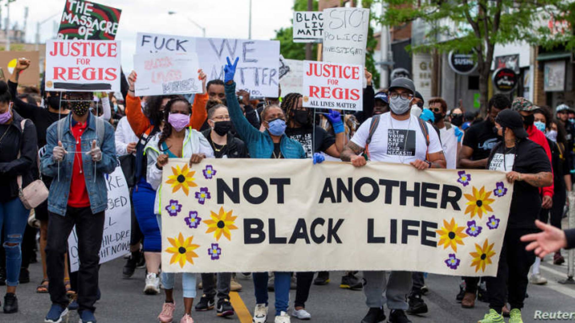 جانب من الاحتجاجات