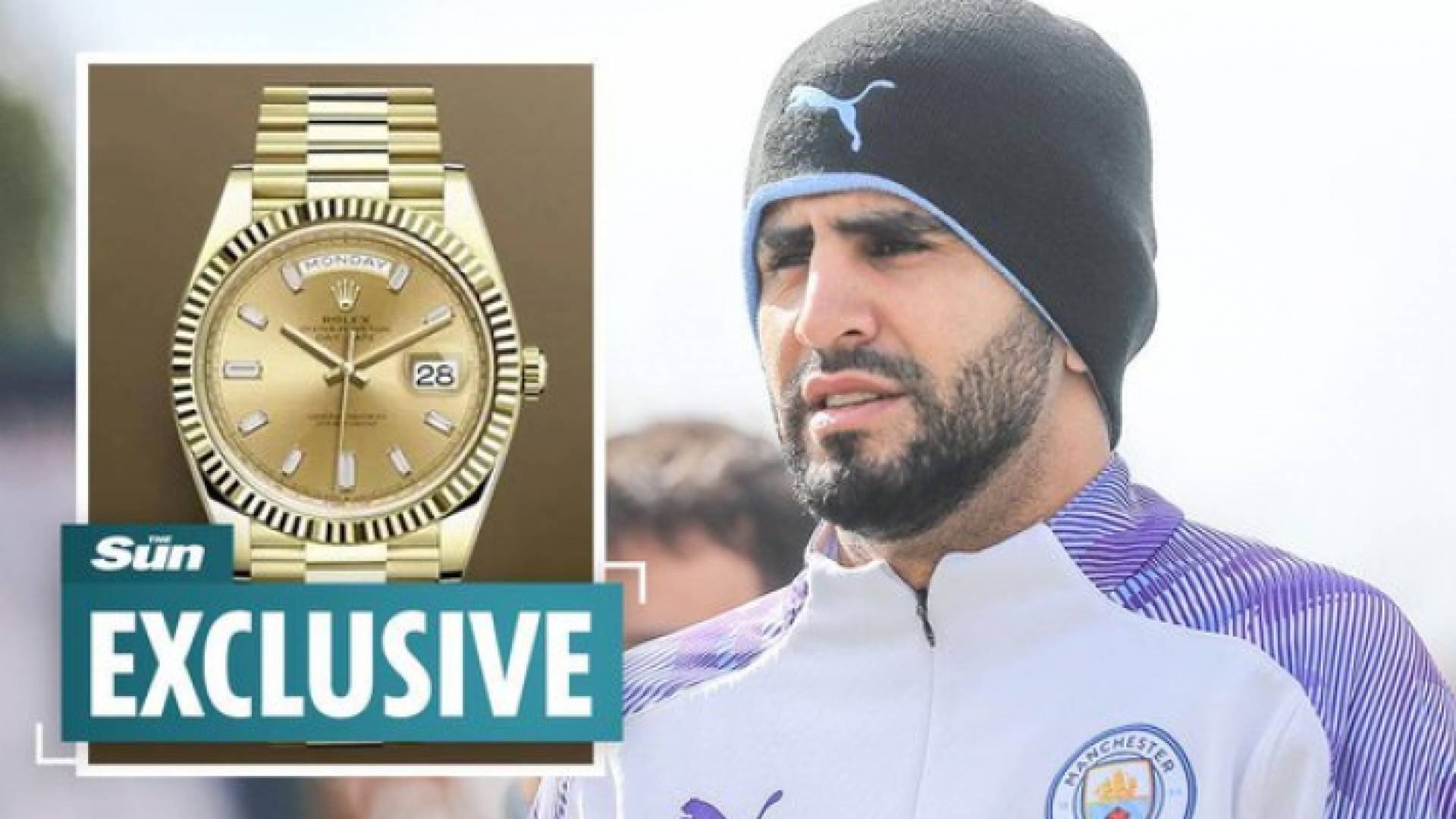 محرز فقد مقتنيات بنصف مليون جنيه إسترليني