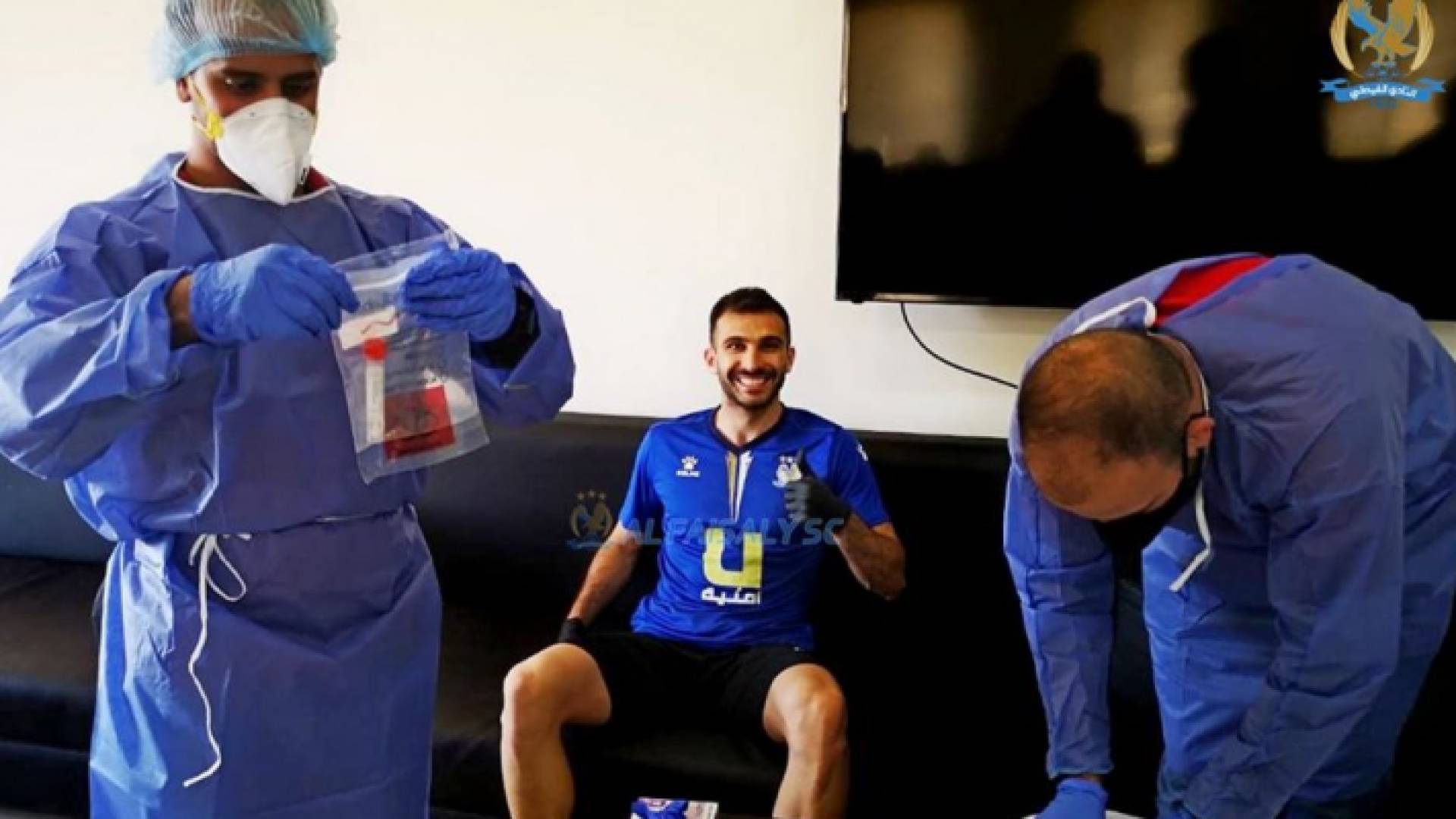لاعبو الفيصلي والرمثا يخضعون لفحص كورونا