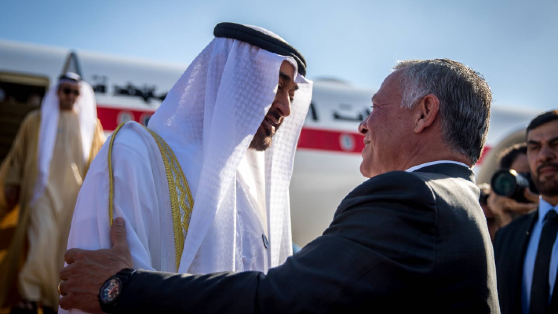 الملك وولي عهد أبو ظبي - ارشيفية