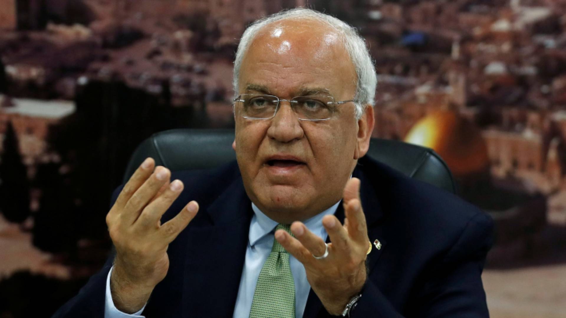 أمين سر اللجنة التنفيذية لمنظمة التحرير الفلسطينية صائب عريقات