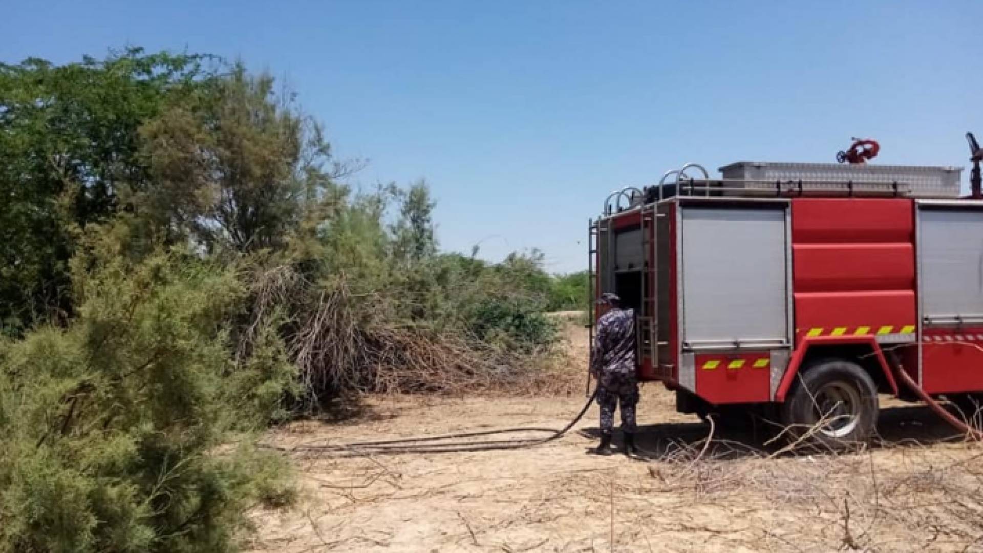 صورة من موقع الحريق