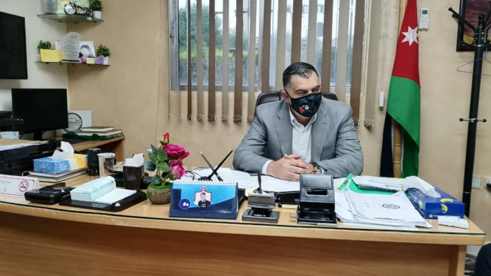 جانب من زيارة وزير العمل