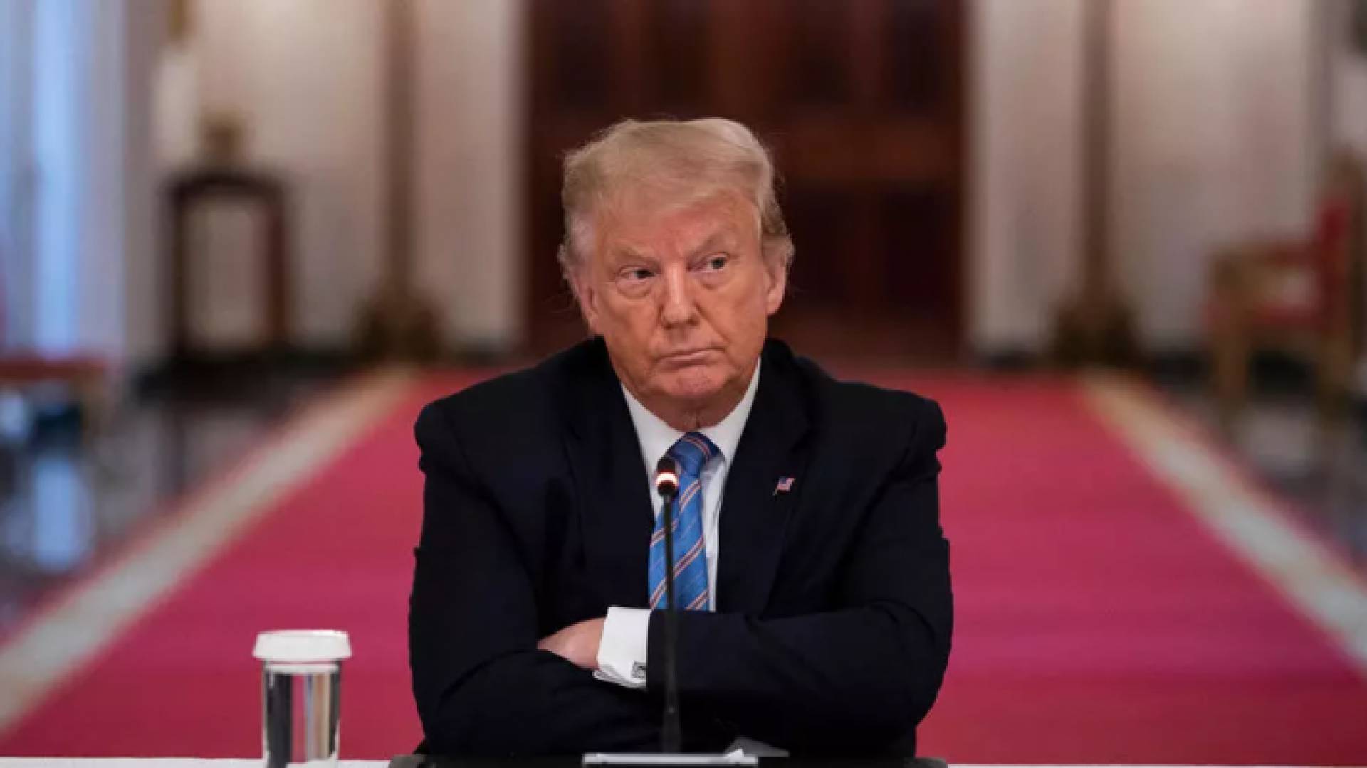 الرئيس الأمريكي دونالد ترمب في البيت الأبيض في واشنطن - ا ف ب