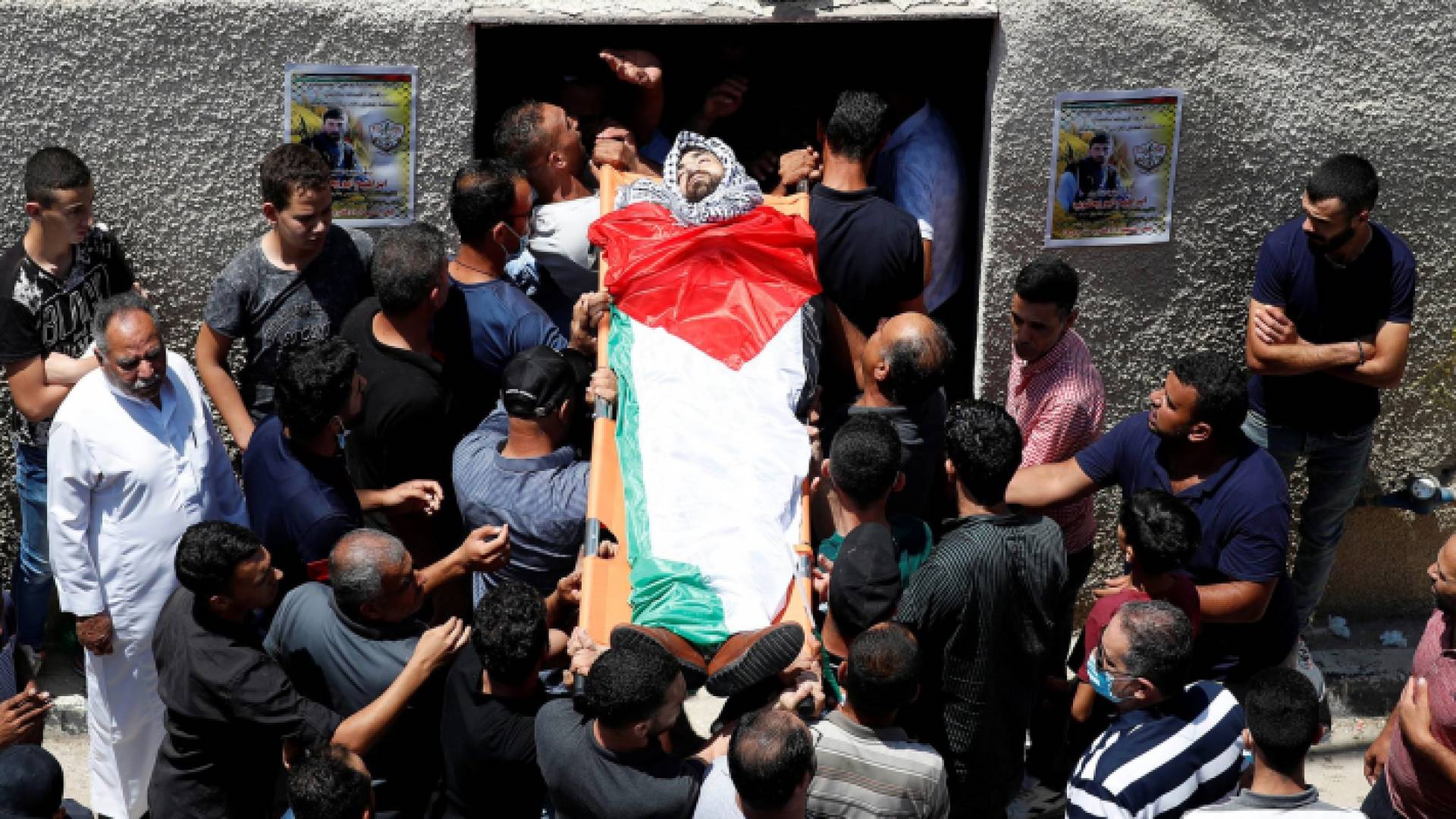 من تشييع الشهيد في سلفيت