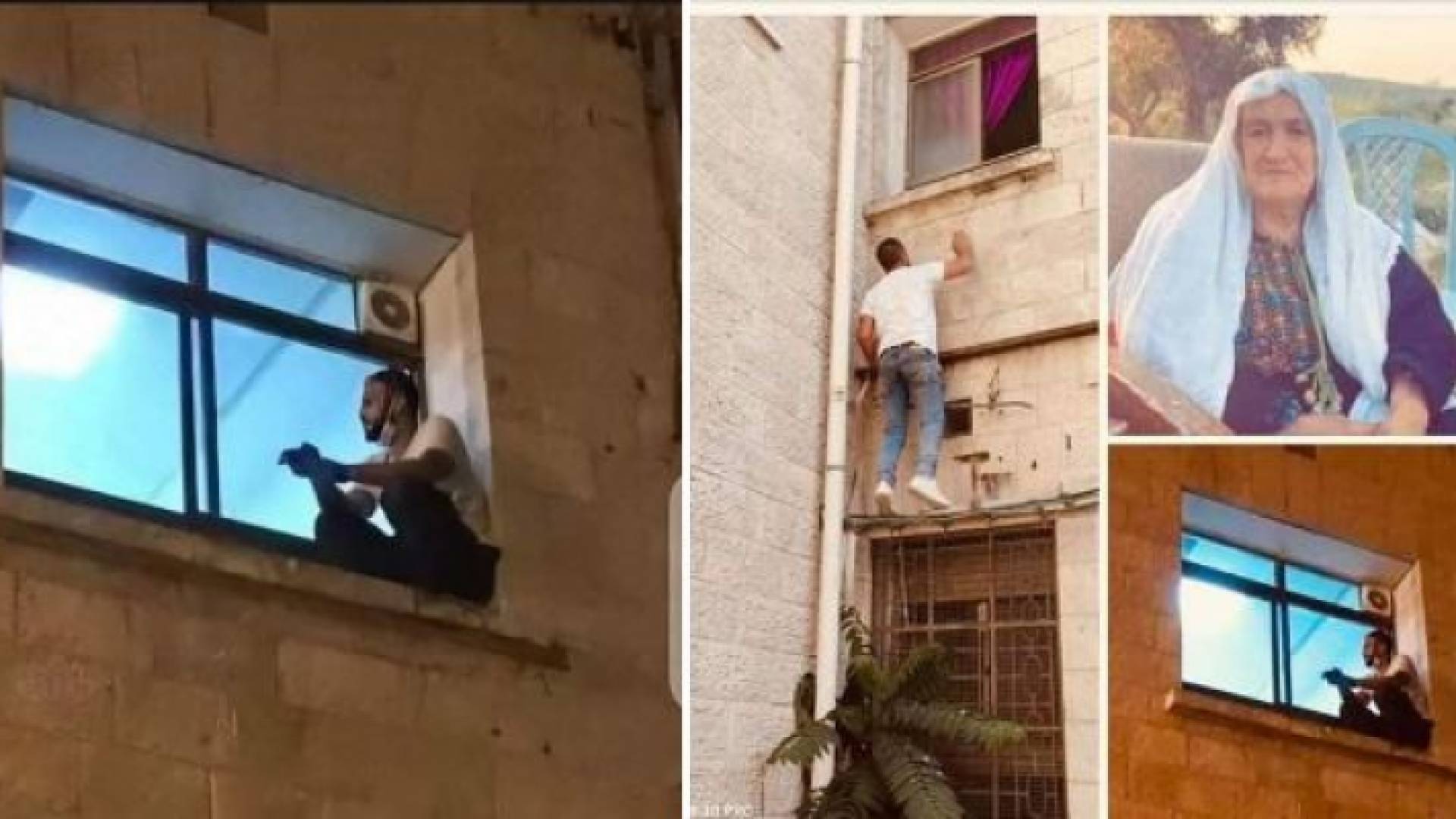 فلسطيني ظل يراقب والدته المصابة بكورونا من شباك المستشفى