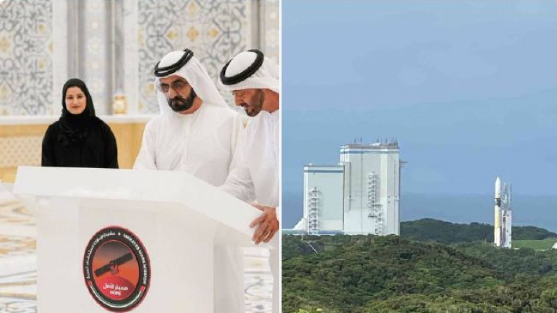 لحظة إطلاق مسبار "الأمل" الإماراتي إلى المريخ