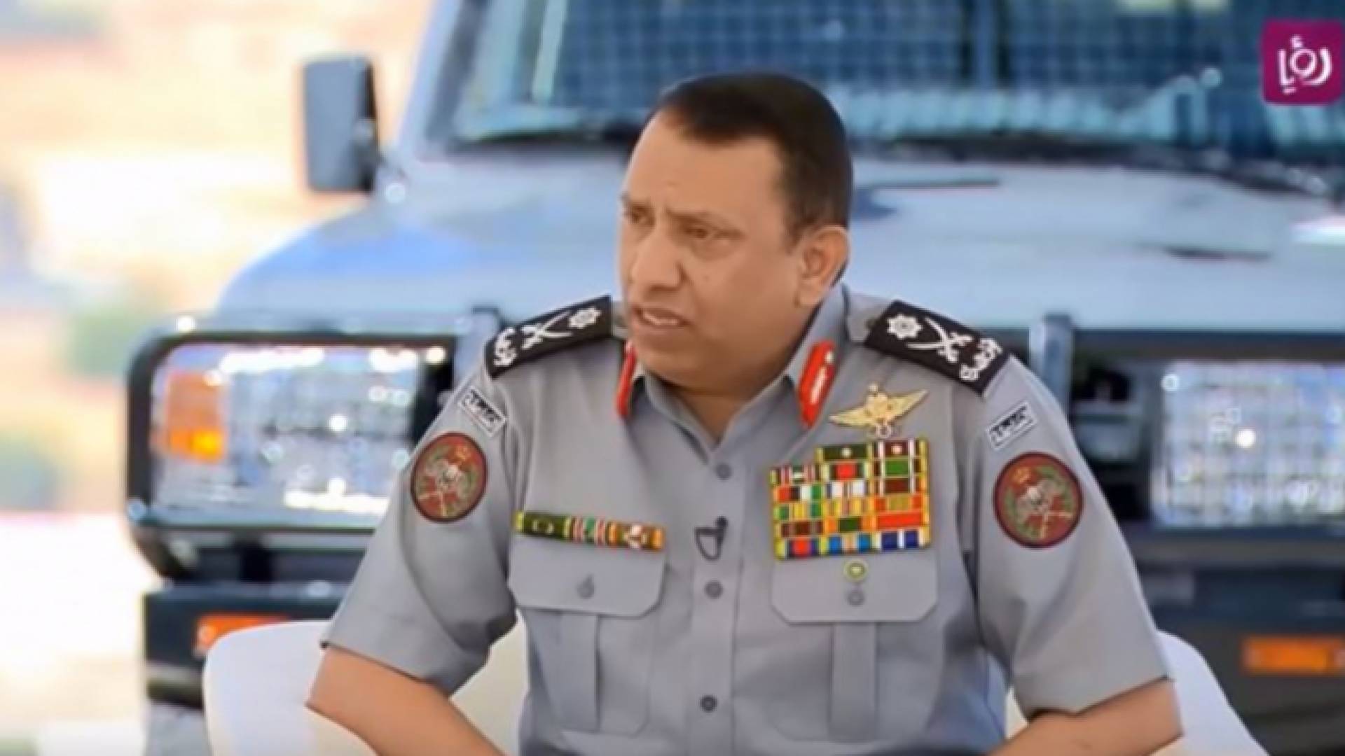 مدير الامن العام اللواء الركن حسين الحواتمة - ارشيفية