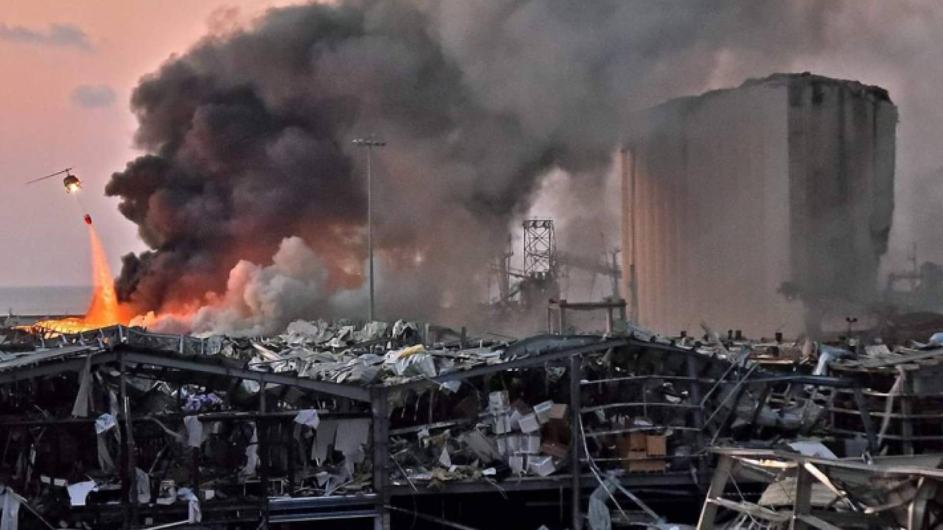 الصورة من الانفجار