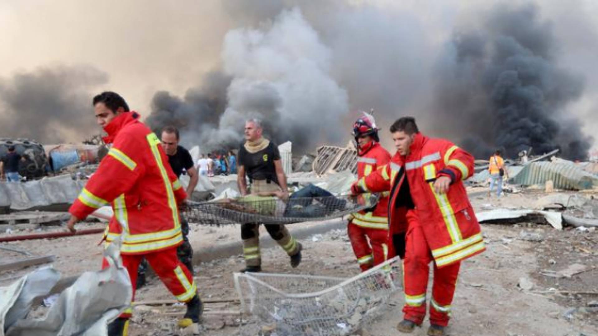 الصورة من مكان الانفجار