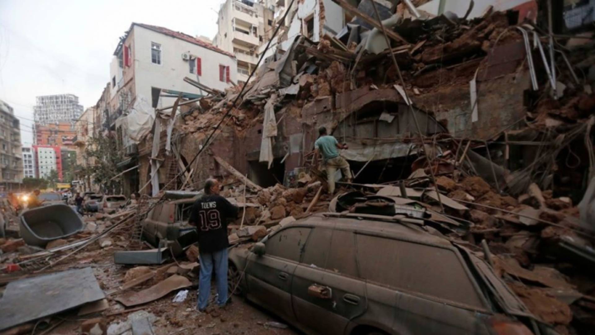 الصورة من مكان الانفجار