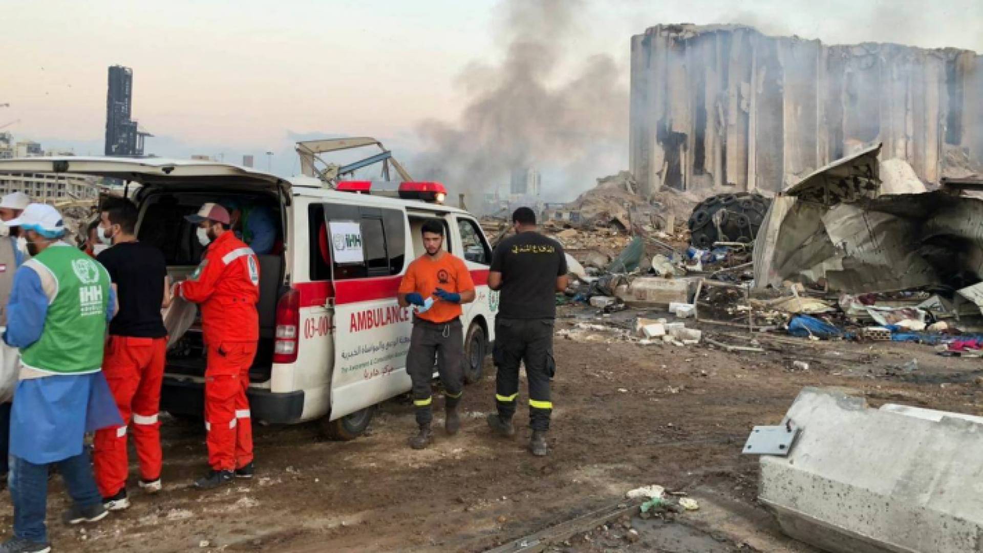 الصورة من مكان الانفجار