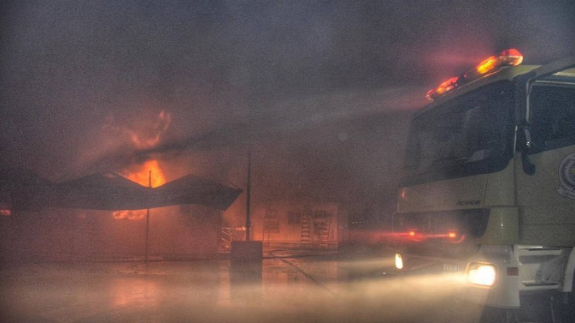 حريق جديد بمحطة قطار الحرمين بمدينة جدة بالسعودية