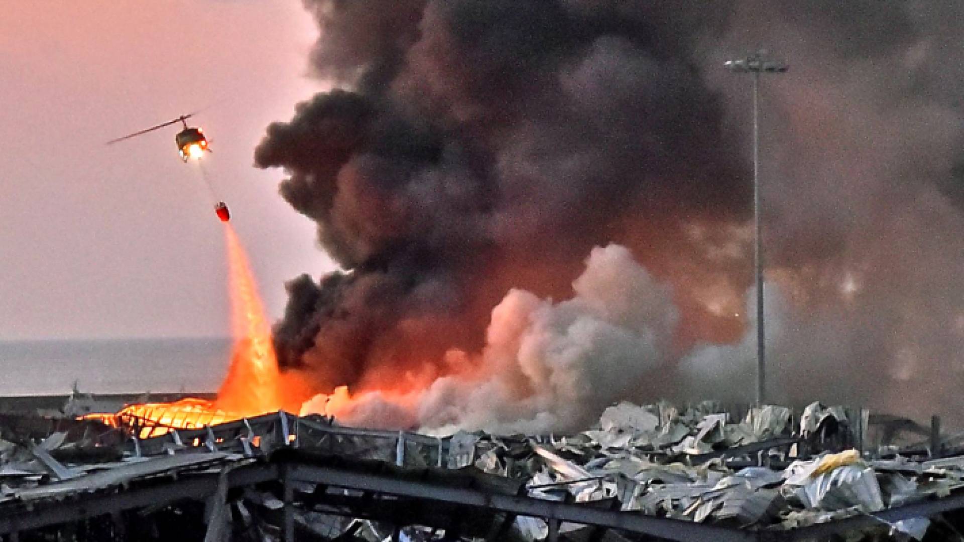 الصورة من مكان الانفجار