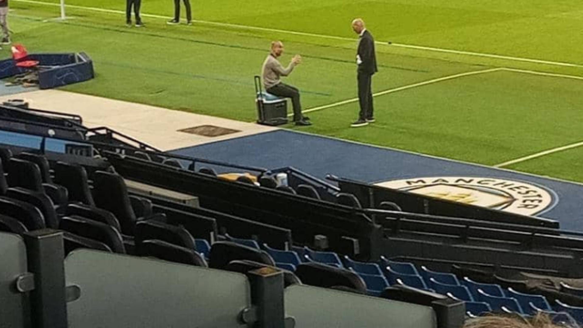 صورة جمعت زيدان بغوارديولا بعد لقاء ريال مدريد ومانشستر سيتي