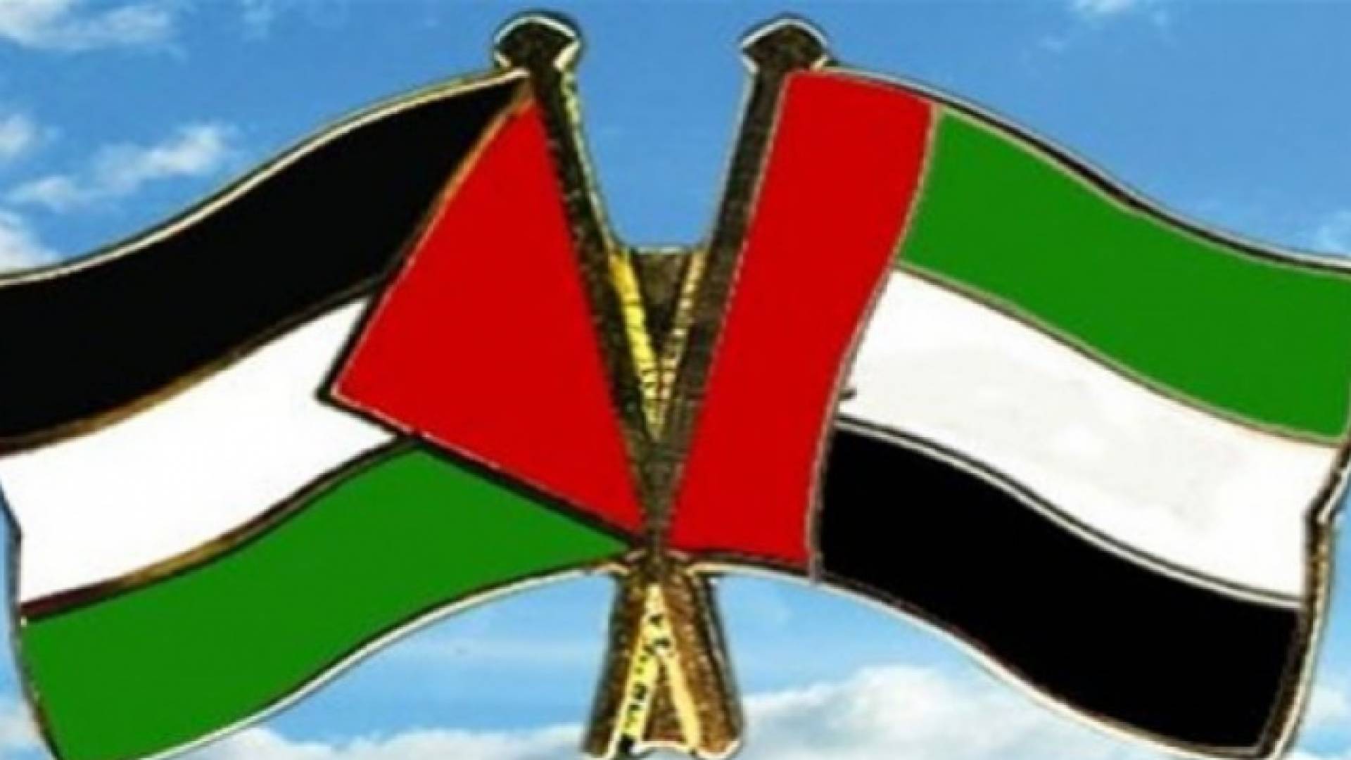 علم فلسطين والإمارات