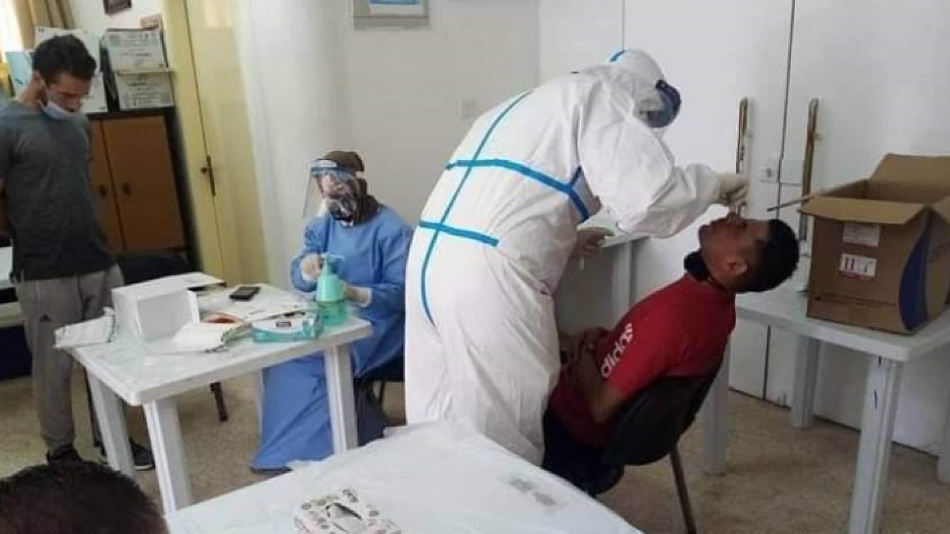 لاعبو سحاب يجرون فحص كورونا