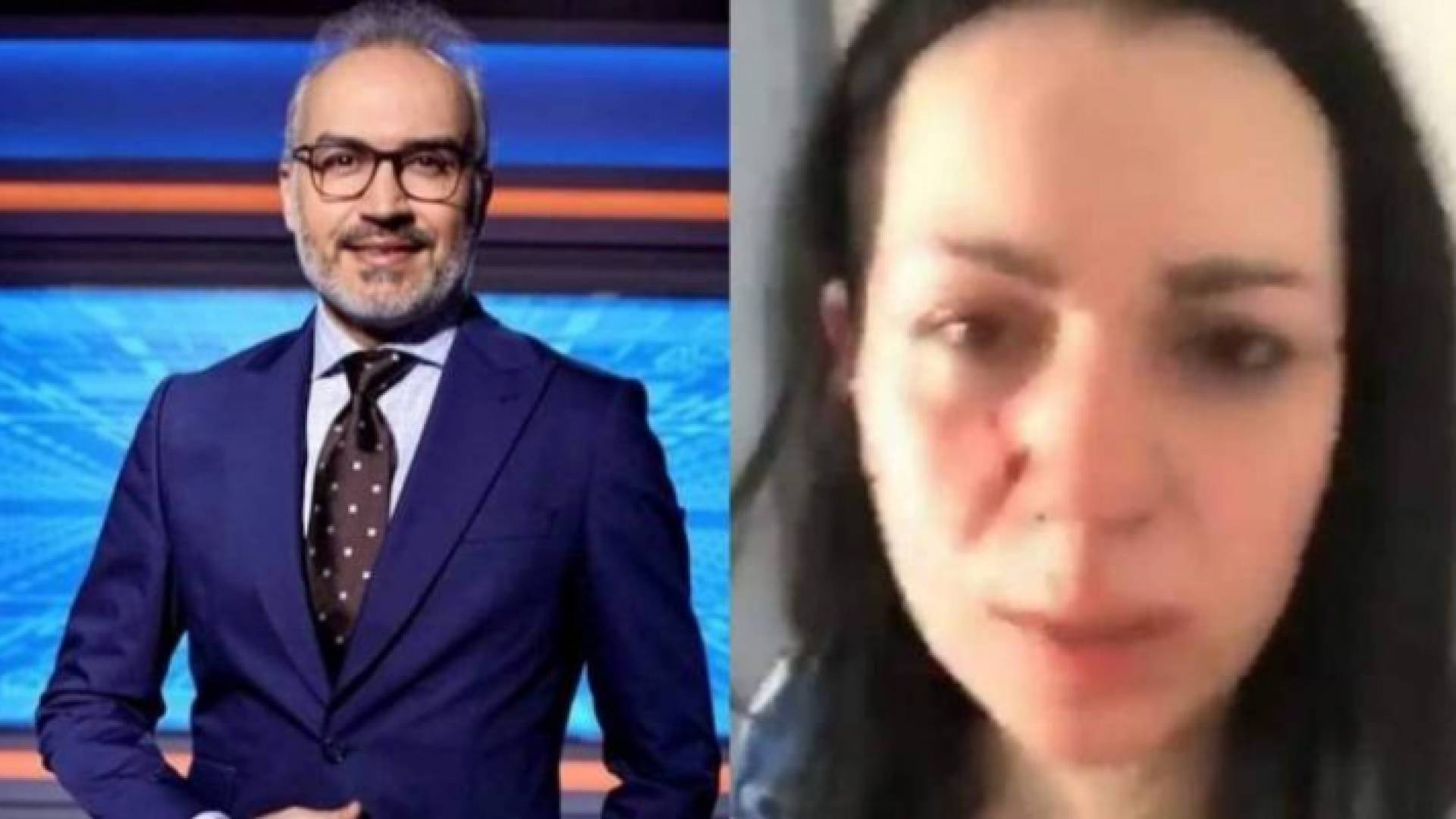 آية الصباغ وزوجها الإعلامي السوري عمر الشيخ إبراهيم